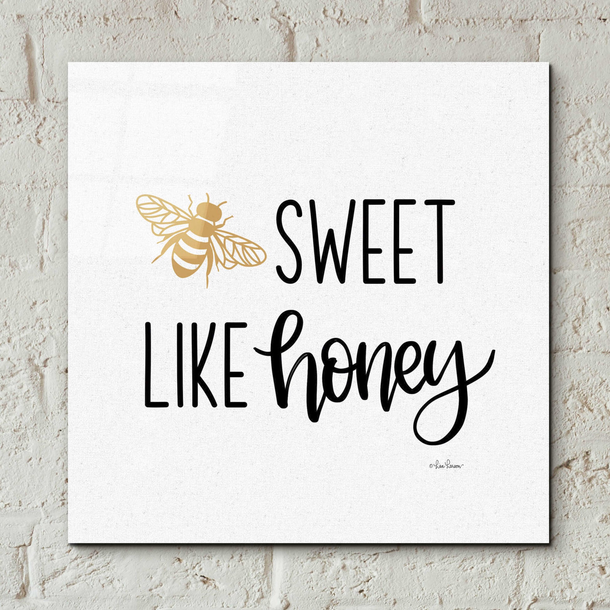 Epic Art 'Sweet Like Honey' by L. Larson, Acrylic Glass Wall Art,12x12