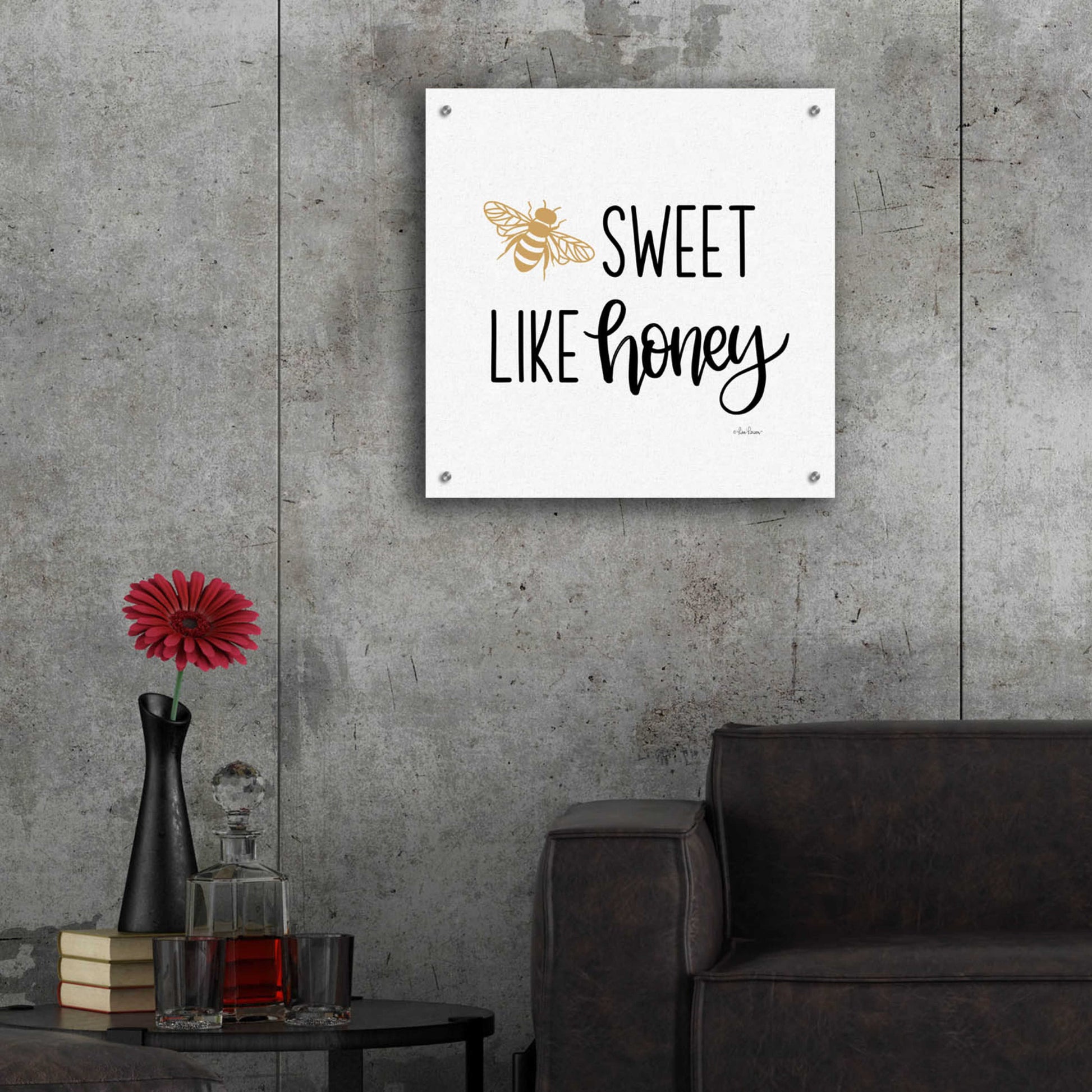 Epic Art 'Sweet Like Honey' by L. Larson, Acrylic Glass Wall Art,24x24