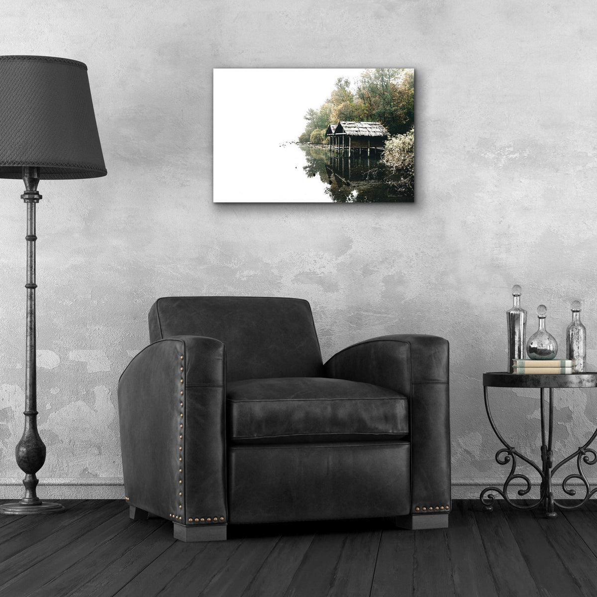 Epic Art 'Docs On The Lake' by Susan Ball, Acrylic Glass Wall Art,24x16