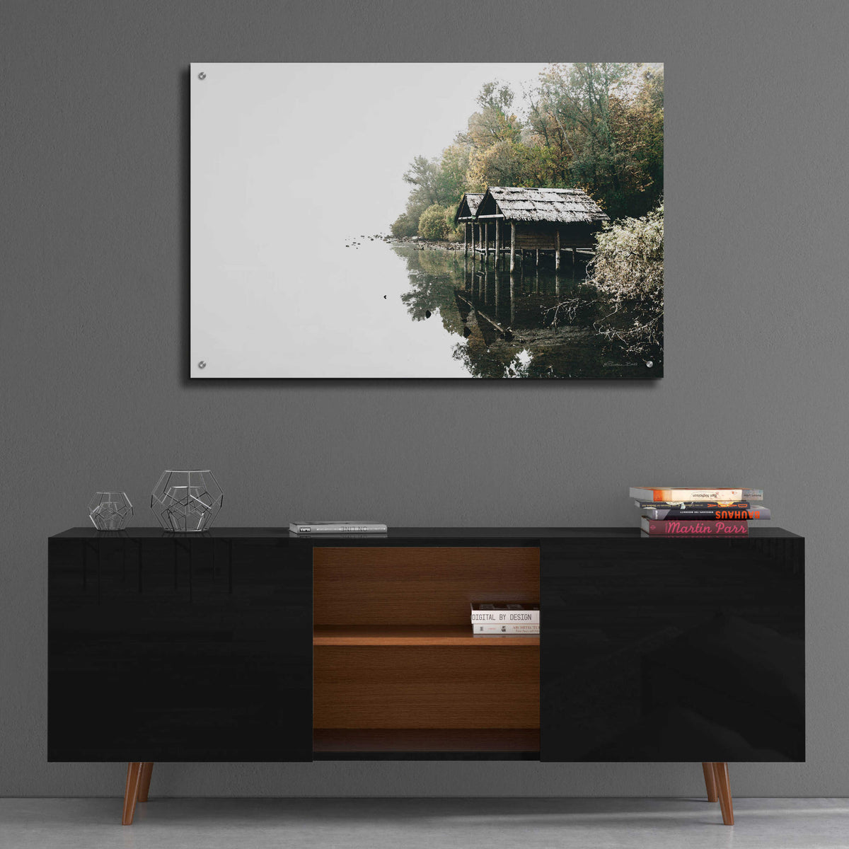 Epic Art 'Docs On The Lake' by Susan Ball, Acrylic Glass Wall Art,36x24