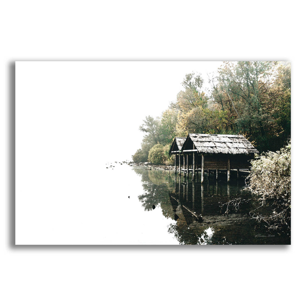 Epic Art 'Docs On The Lake' by Susan Ball, Acrylic Glass Wall Art