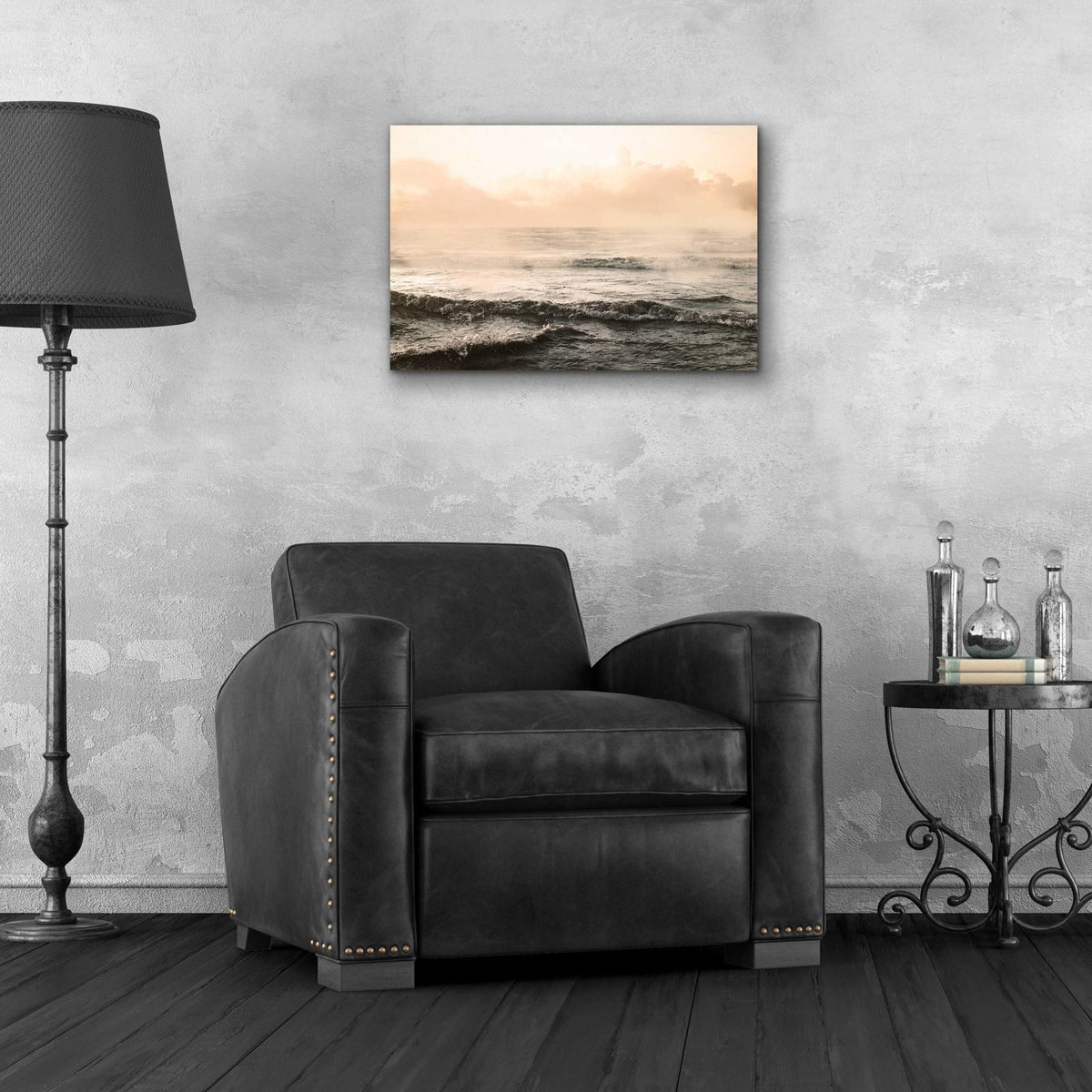 Epic Art 'Moody Ocean' by Susan Ball, Acrylic Glass Wall Art,24x16