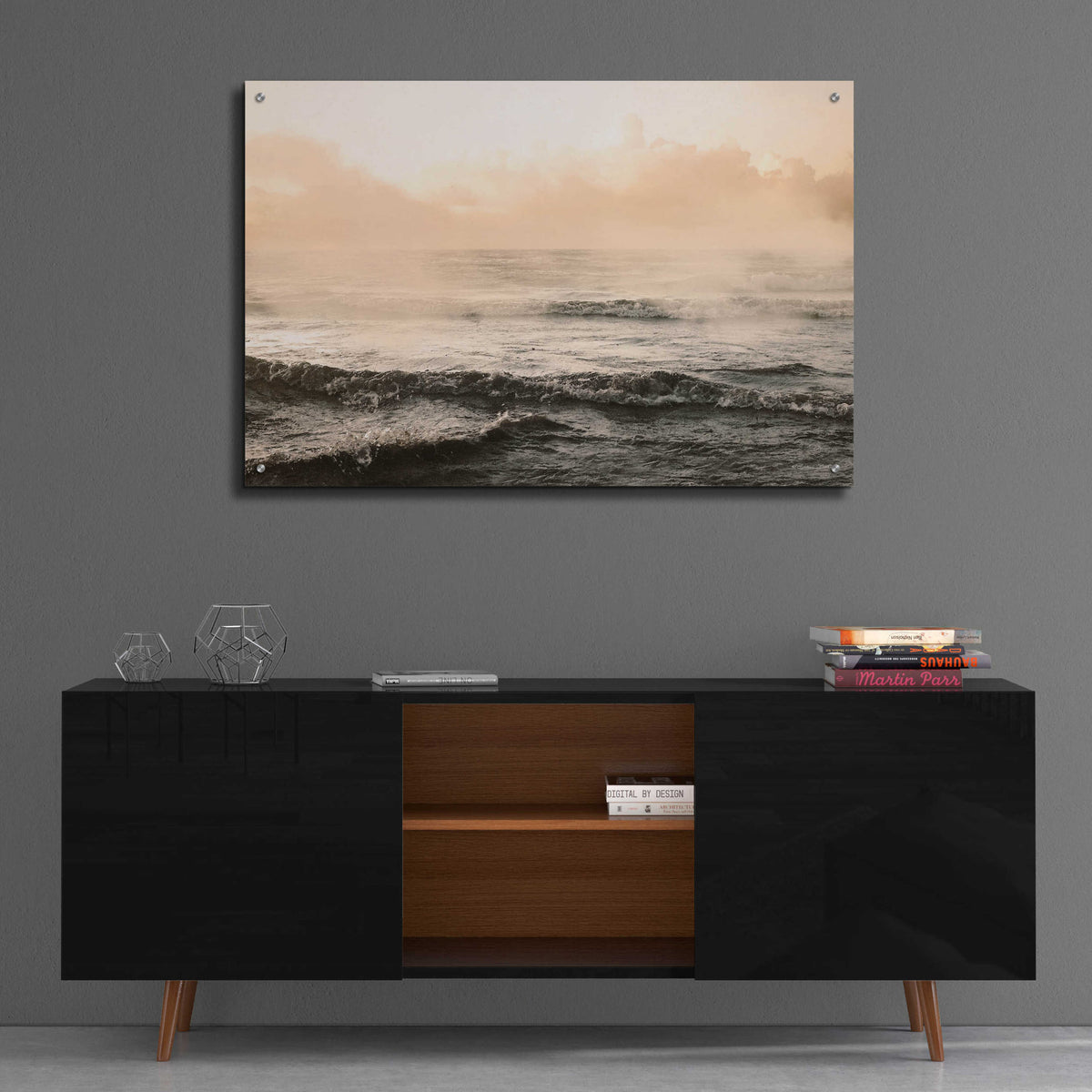 Epic Art 'Moody Ocean' by Susan Ball, Acrylic Glass Wall Art,36x24