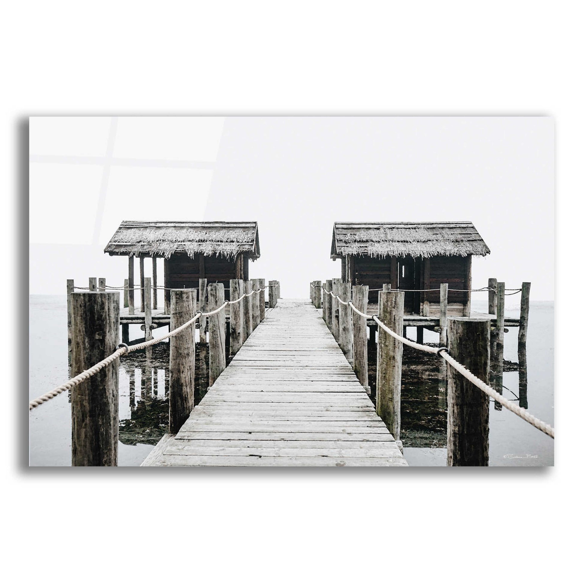 Epic Art 'Ocean Pier' by Susan Ball, Acrylic Glass Wall Art,16x12