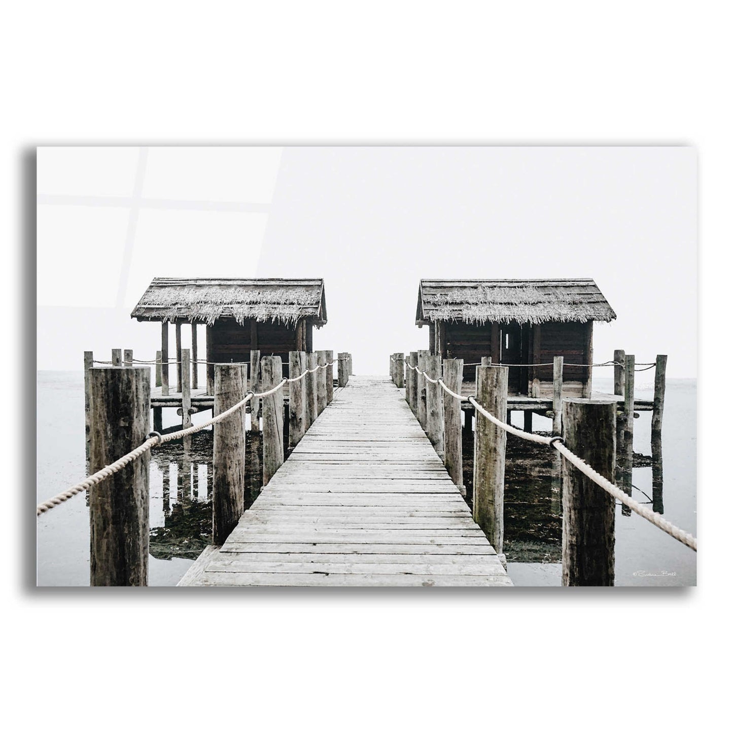 Epic Art 'Ocean Pier' by Susan Ball, Acrylic Glass Wall Art,24x16