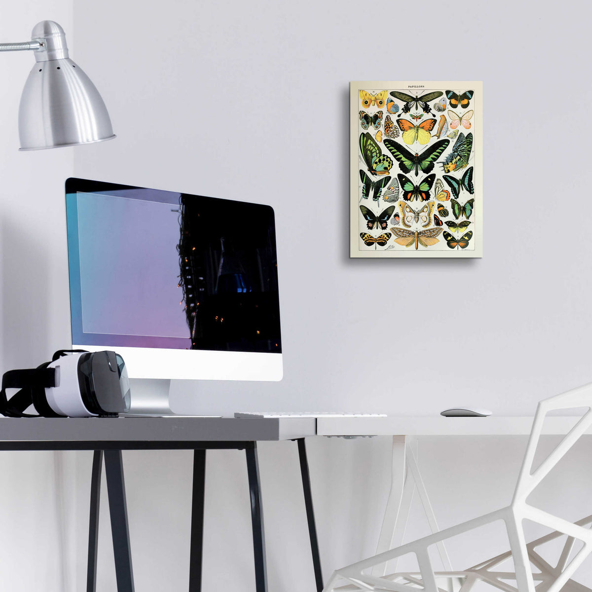 Epic Art 'Papillons 2' by Susan Ball, Acrylic Glass Wall Art,12x16