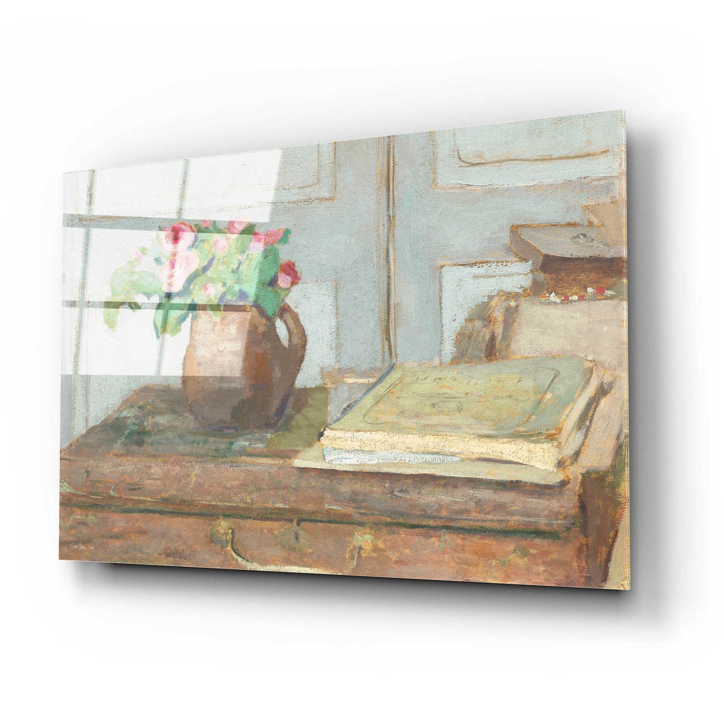 Epic Art 'Artist Pain Box With Flowers' by Stellar Design Studio, Acrylic Glass Wall Art,24x16