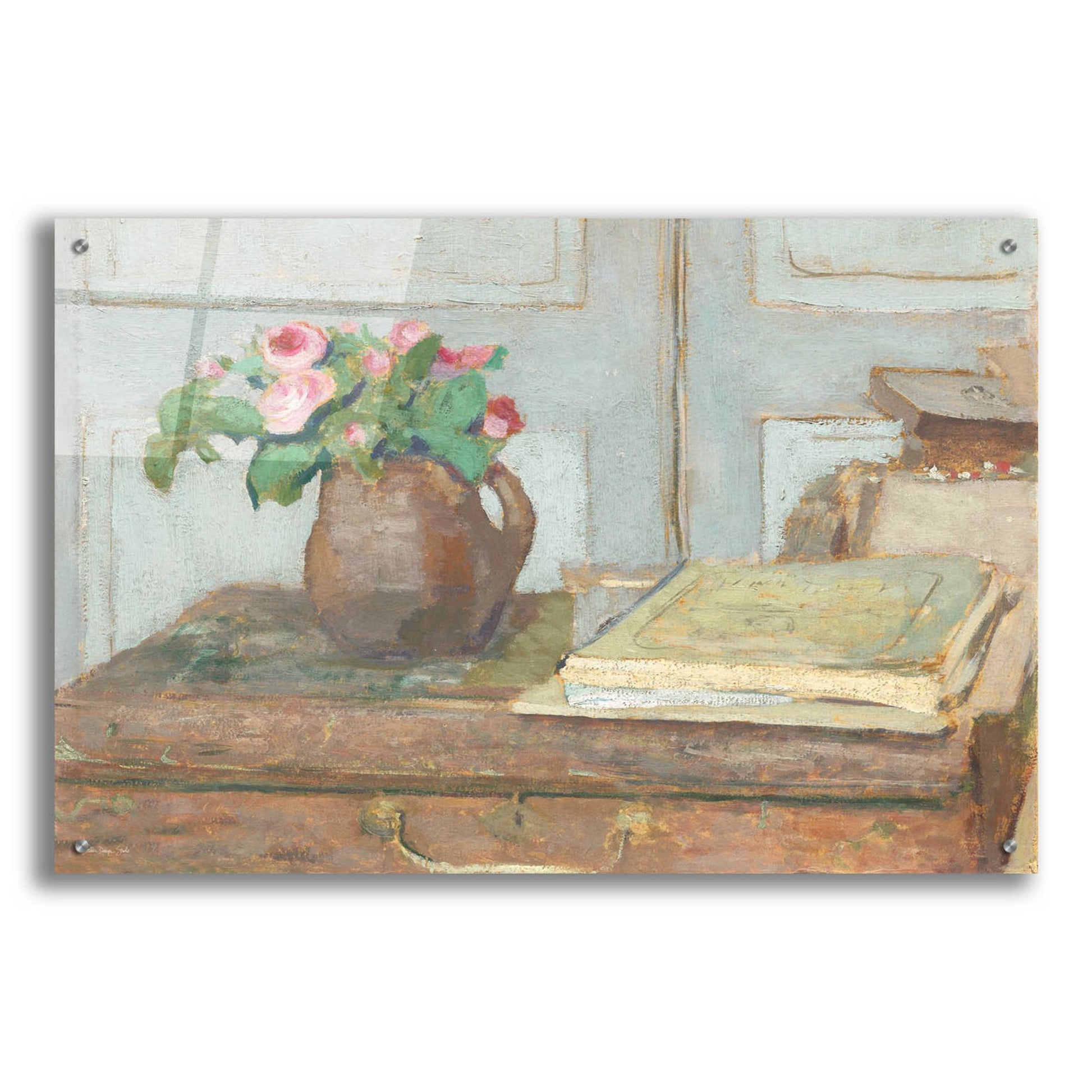 Epic Art 'Artist Pain Box With Flowers' by Stellar Design Studio, Acrylic Glass Wall Art,36x24