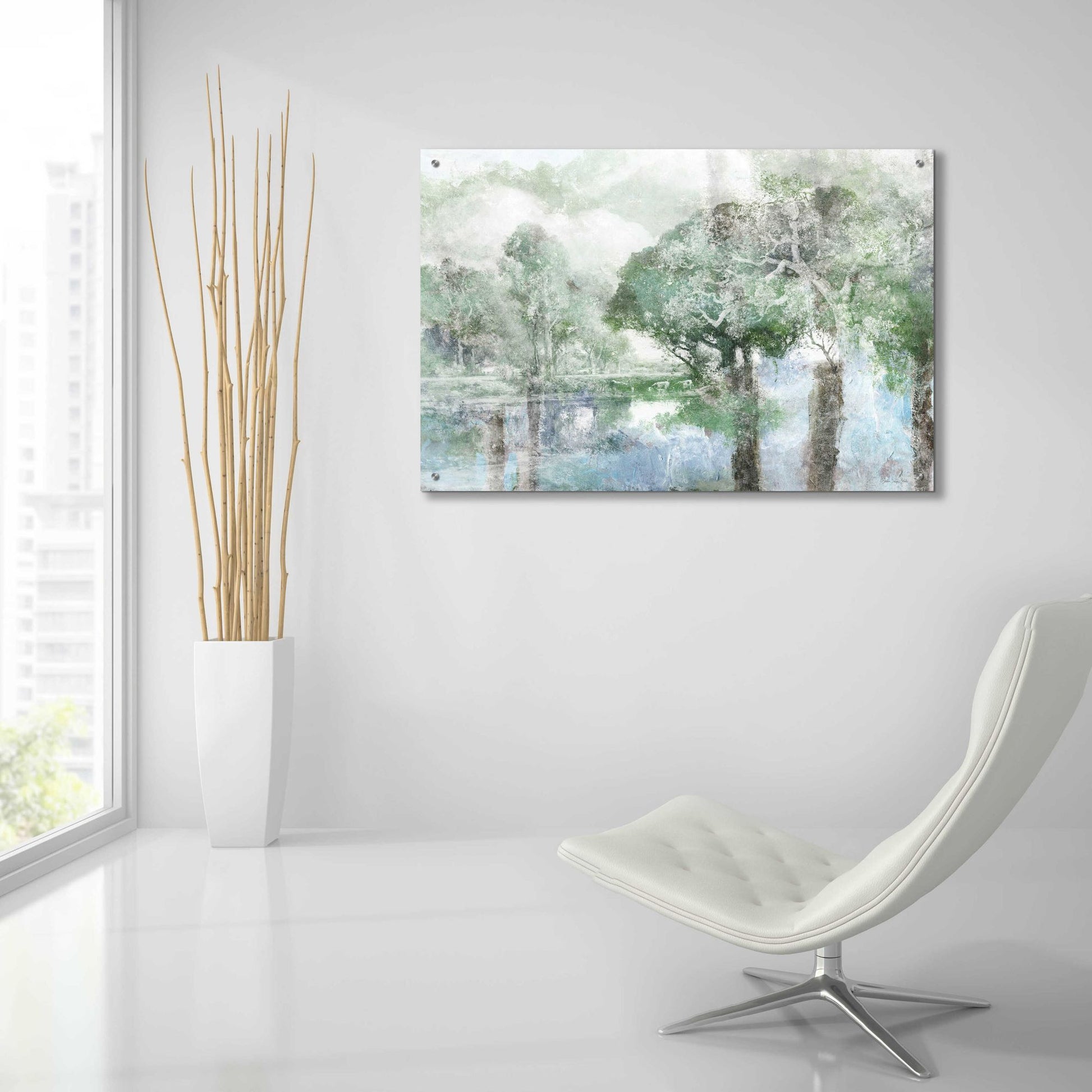 Epic Art 'Behind The Trees 1' by Stellar Design Studio, Acrylic Glass Wall Art,36x24