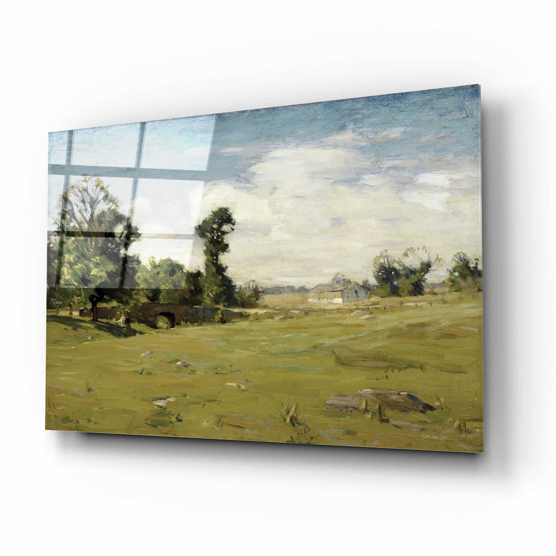 Epic Art 'Country Pasture' by Stellar Design Studio, Acrylic Glass Wall Art,16x12