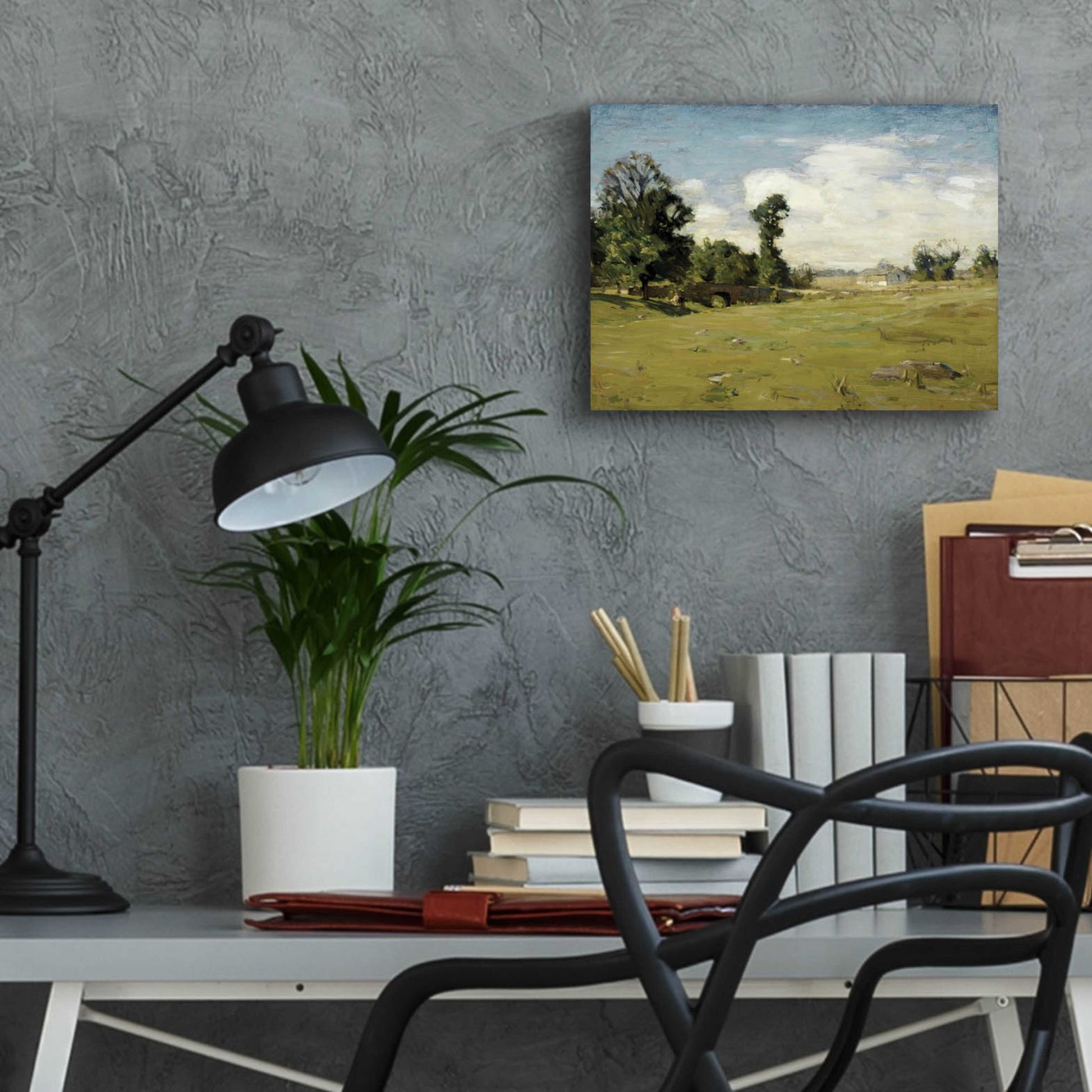 Epic Art 'Country Pasture' by Stellar Design Studio, Acrylic Glass Wall Art,16x12