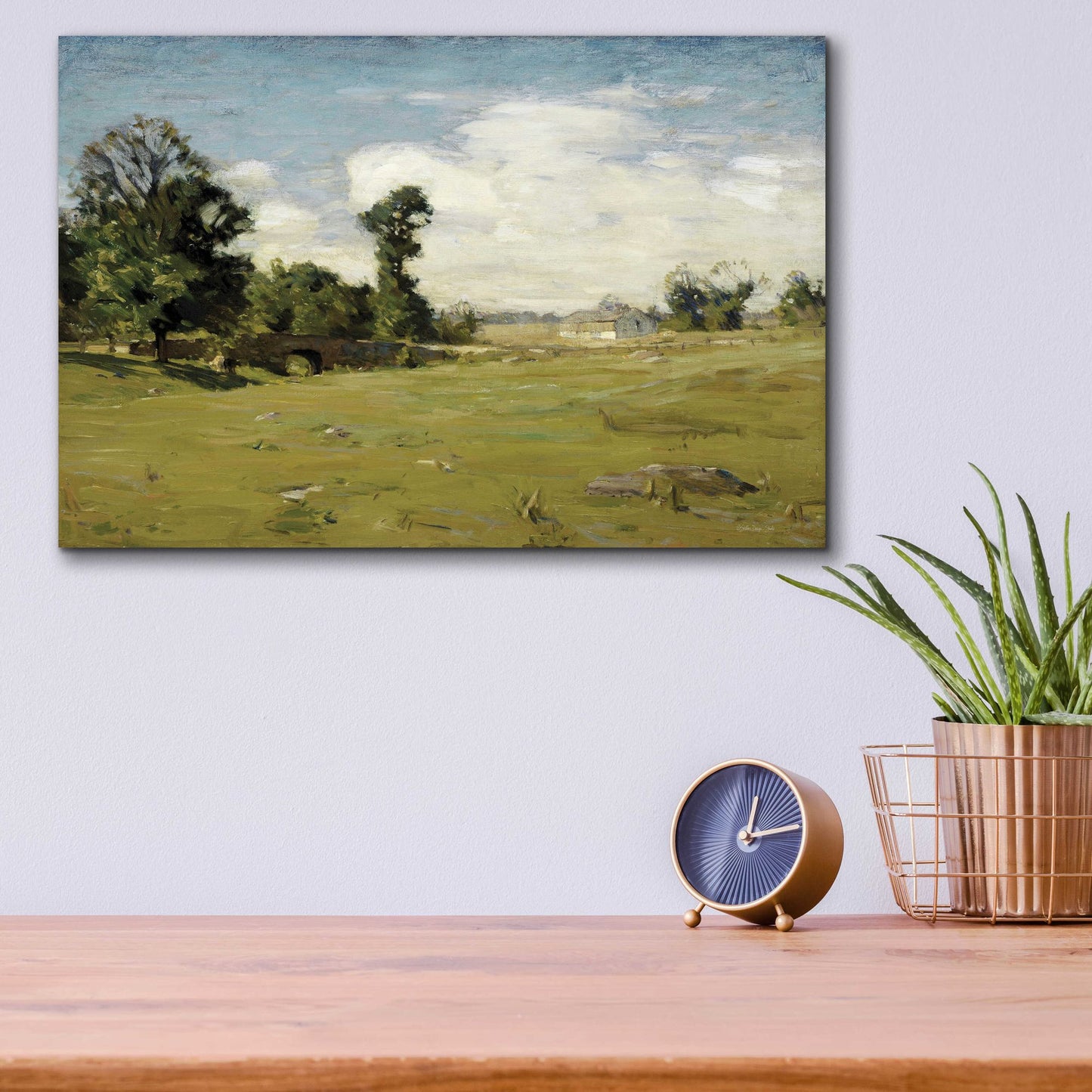 Epic Art 'Country Pasture' by Stellar Design Studio, Acrylic Glass Wall Art,16x12