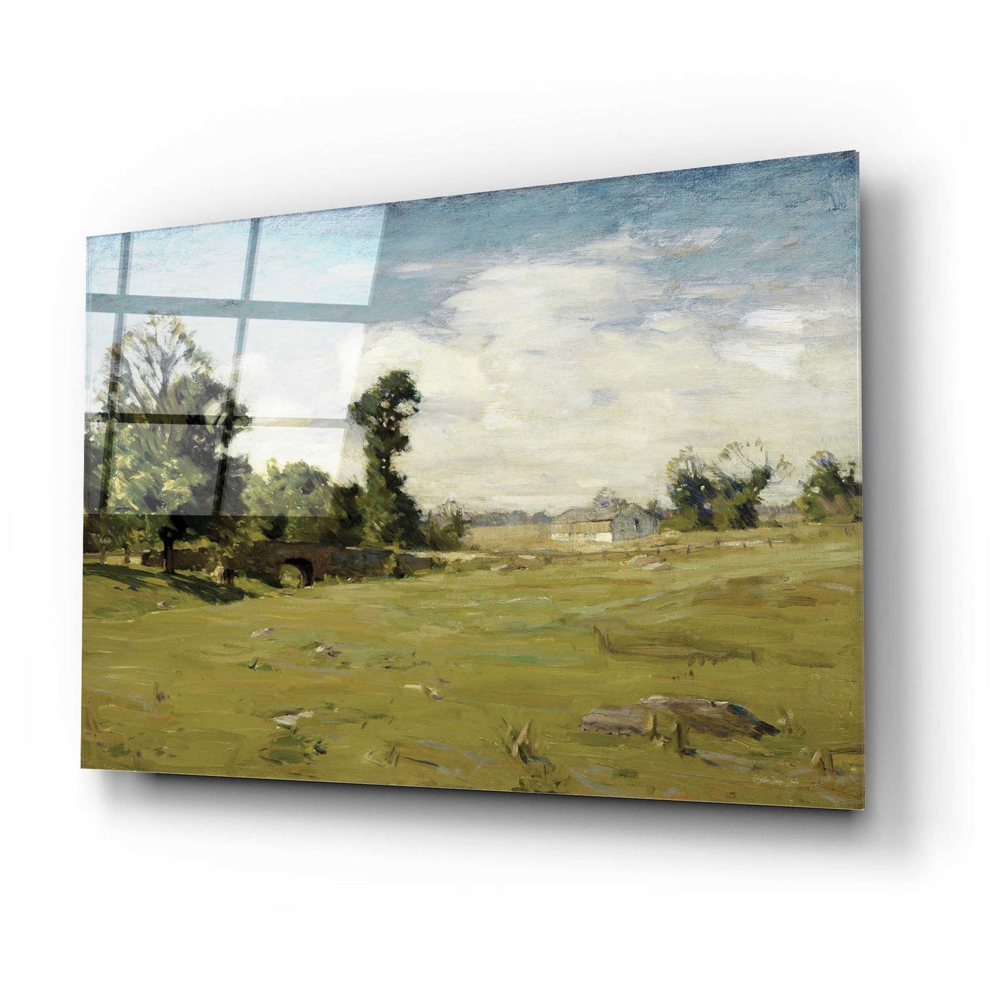 Epic Art 'Country Pasture' by Stellar Design Studio, Acrylic Glass Wall Art,24x16