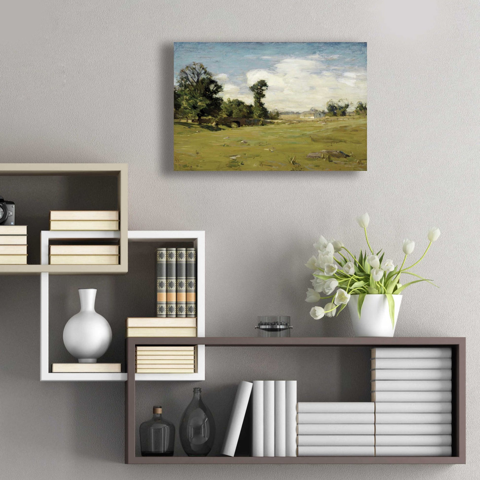 Epic Art 'Country Pasture' by Stellar Design Studio, Acrylic Glass Wall Art,24x16