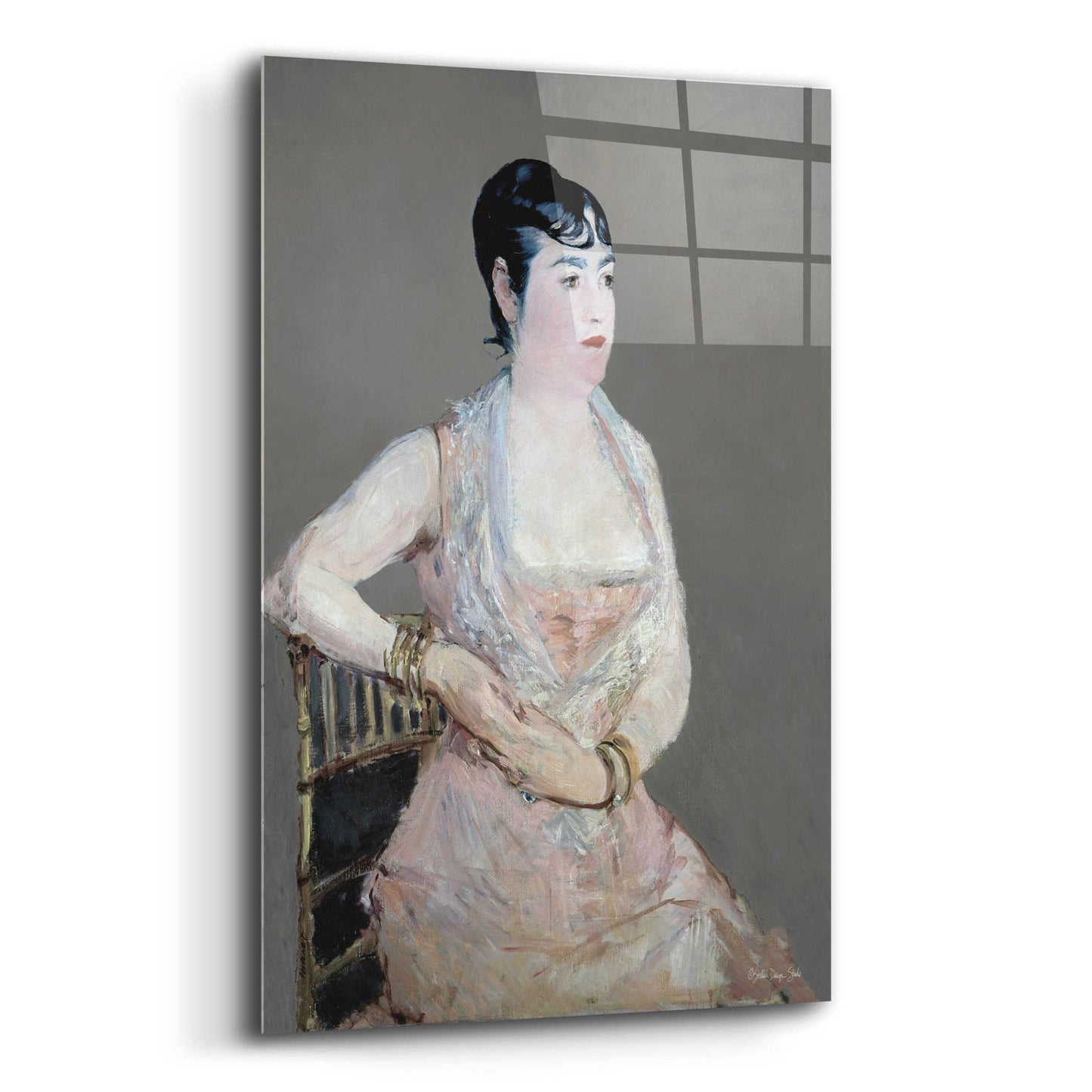 Epic Art 'Lady In Pink' by Stellar Design Studio, Acrylic Glass Wall Art,12x16