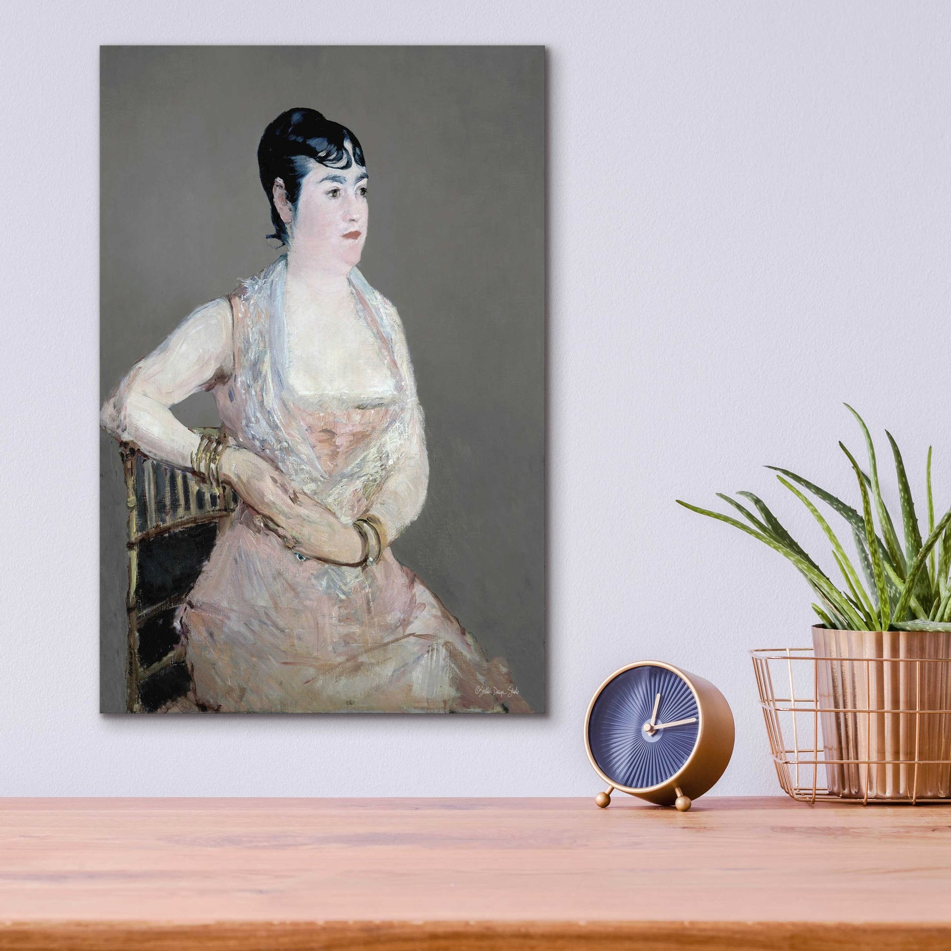 Epic Art 'Lady In Pink' by Stellar Design Studio, Acrylic Glass Wall Art,12x16