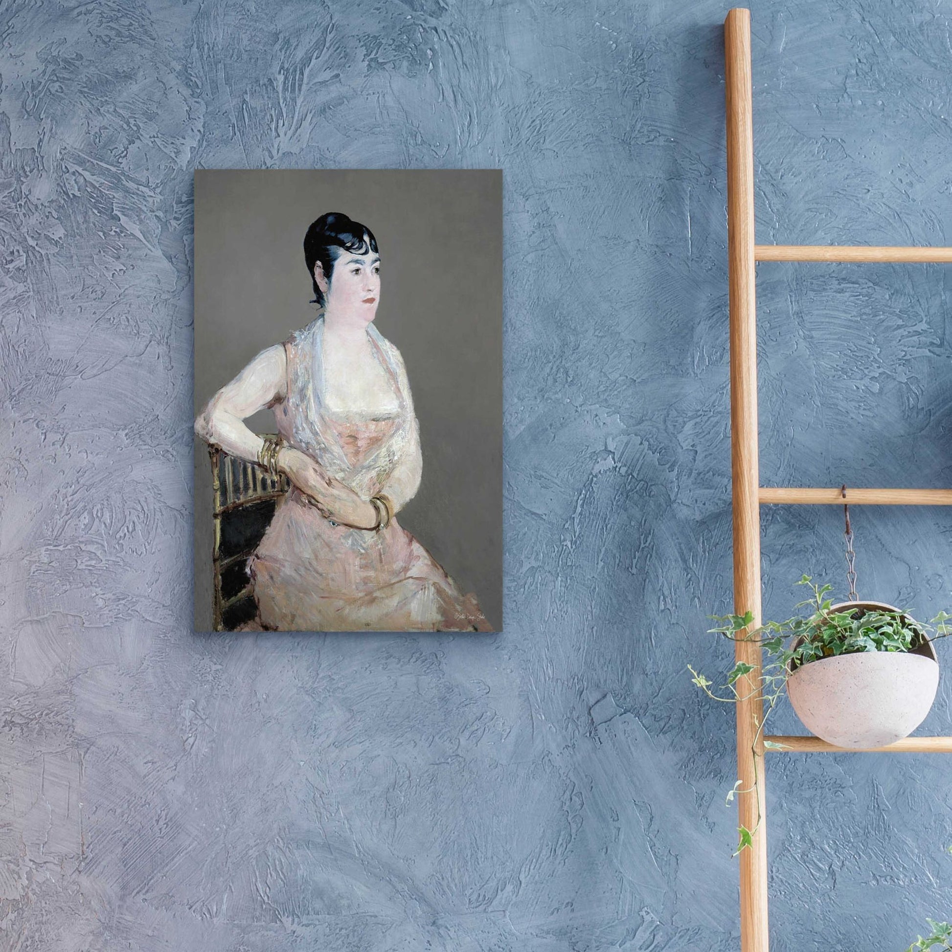 Epic Art 'Lady In Pink' by Stellar Design Studio, Acrylic Glass Wall Art,16x24