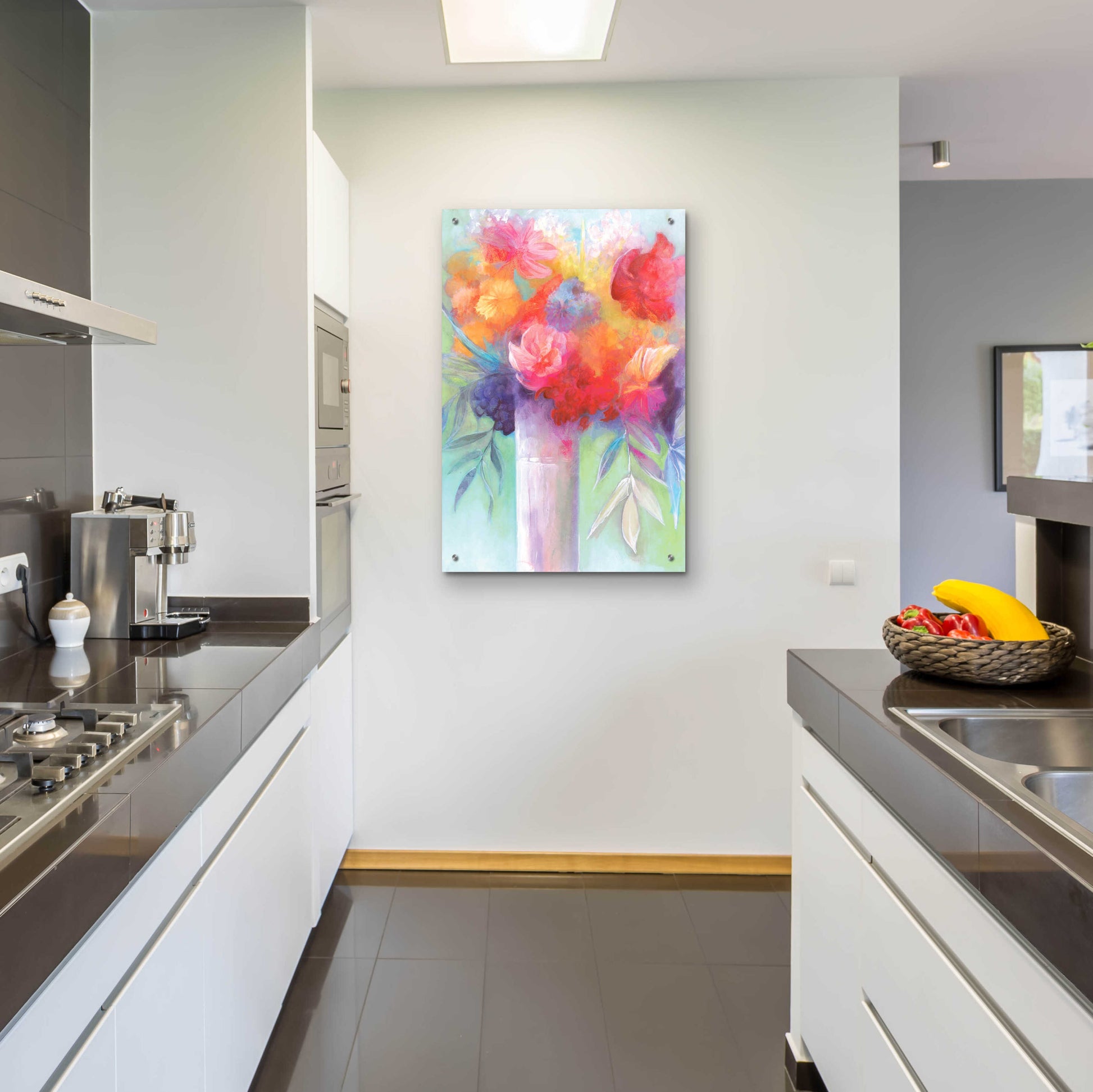 Epic Art 'Bright And Cheery Flowers' by Dogwood Portfolio, Acrylic Glass Wall Art,24x36