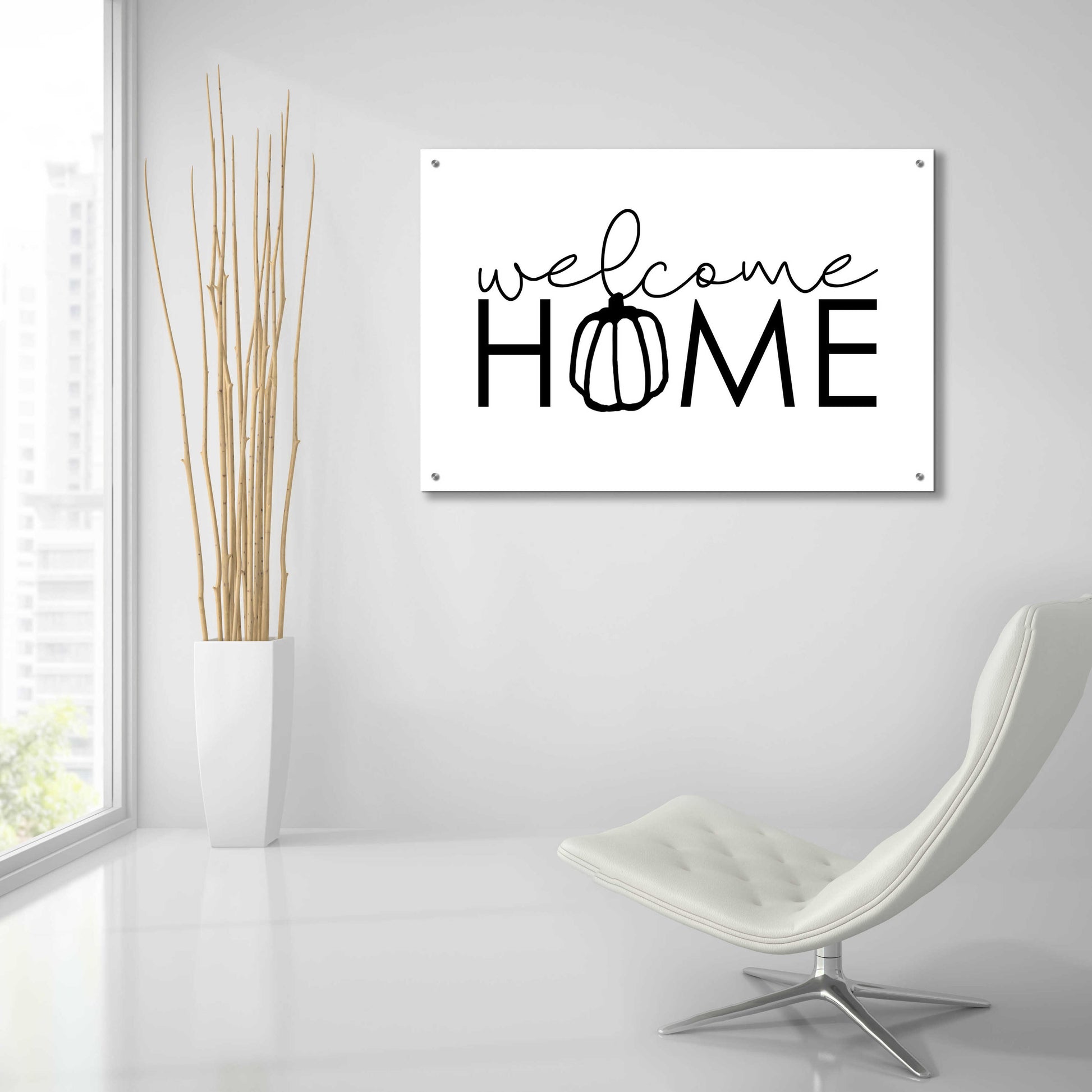 Epic Art 'Welcome Home' by Dogwood Portfolio, Acrylic Glass Wall Art,36x24