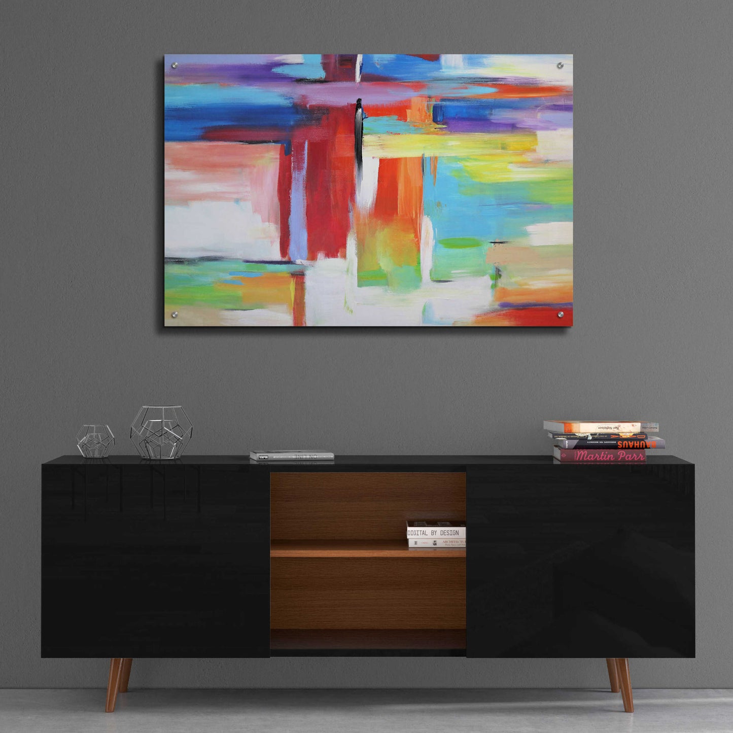 Epic Art 'Abstract City Lights' by Christov Art, Acrylic Glass Wall Art,36x24