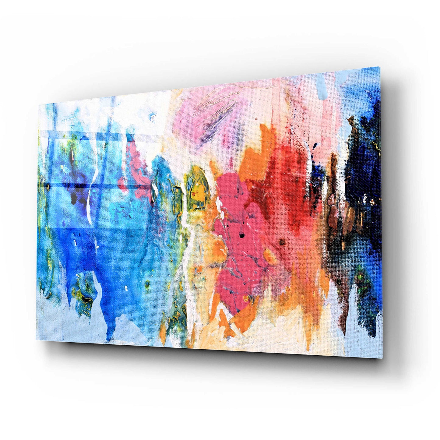 Epic Art 'Abstract Composition 14' by Christov Art, Acrylic Glass Wall Art,24x16