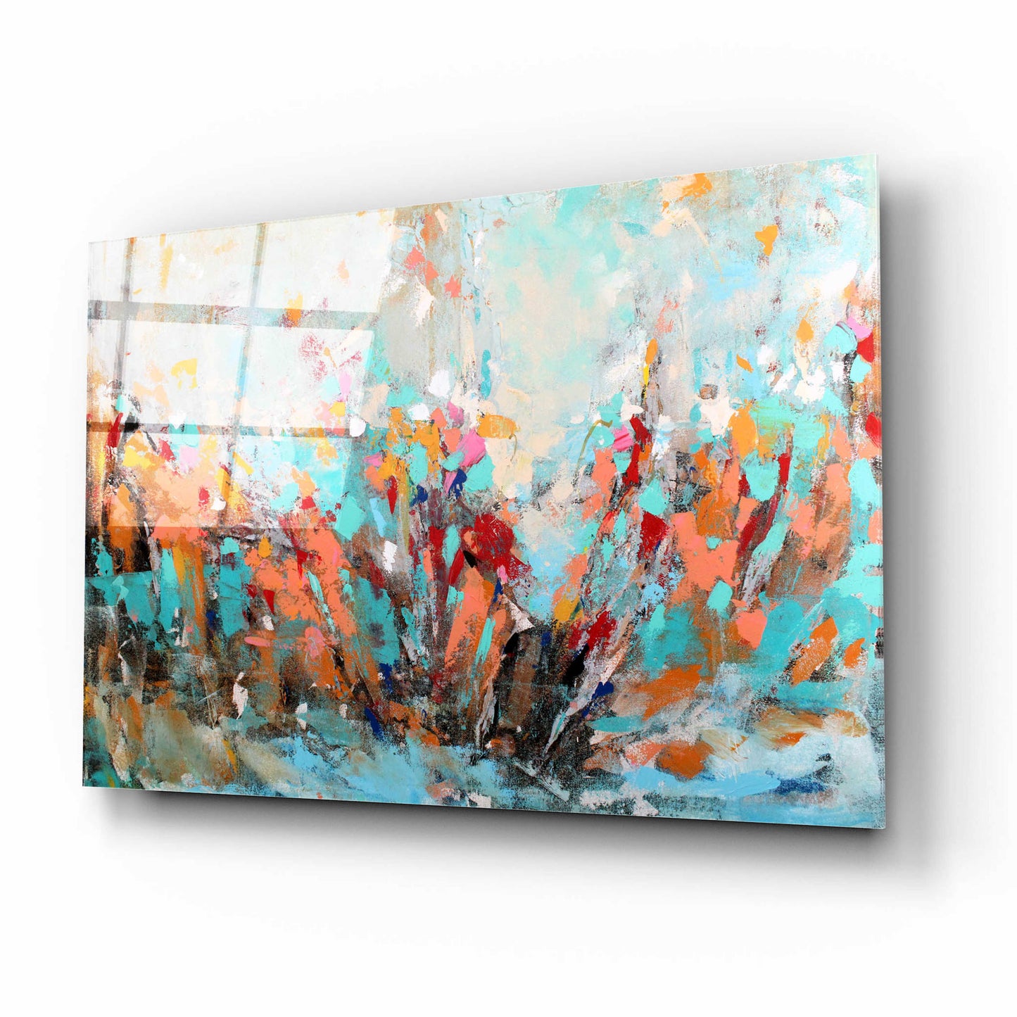 Epic Art 'Abstract Garden' by Christov Art, Acrylic Glass Wall Art,16x12