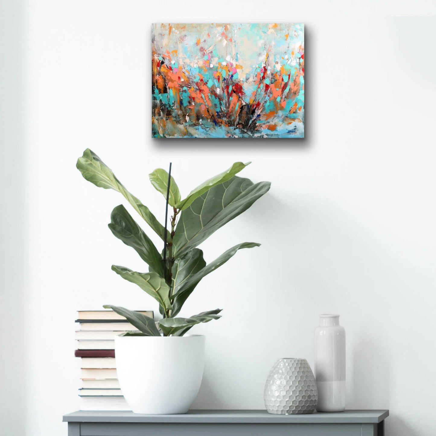 Epic Art 'Abstract Garden' by Christov Art, Acrylic Glass Wall Art,16x12