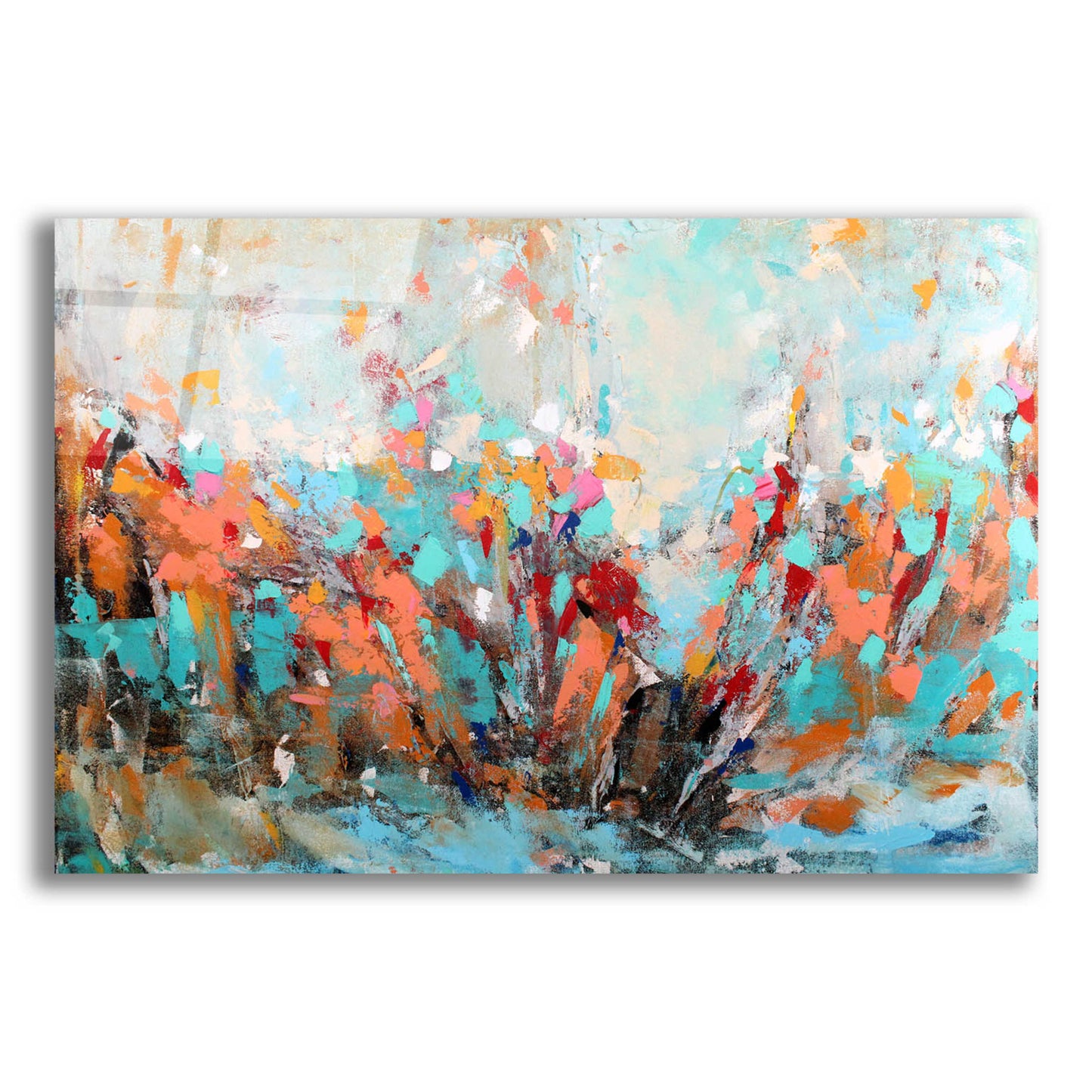 Epic Art 'Abstract Garden' by Christov Art, Acrylic Glass Wall Art,16x12