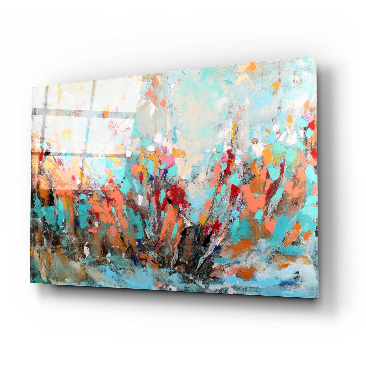 Epic Art 'Abstract Garden' by Christov Art, Acrylic Glass Wall Art,24x16