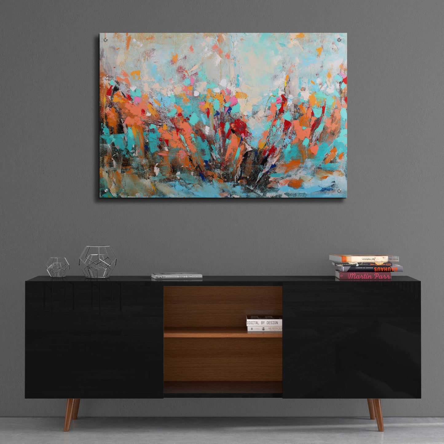 Epic Art 'Abstract Garden' by Christov Art, Acrylic Glass Wall Art,36x24