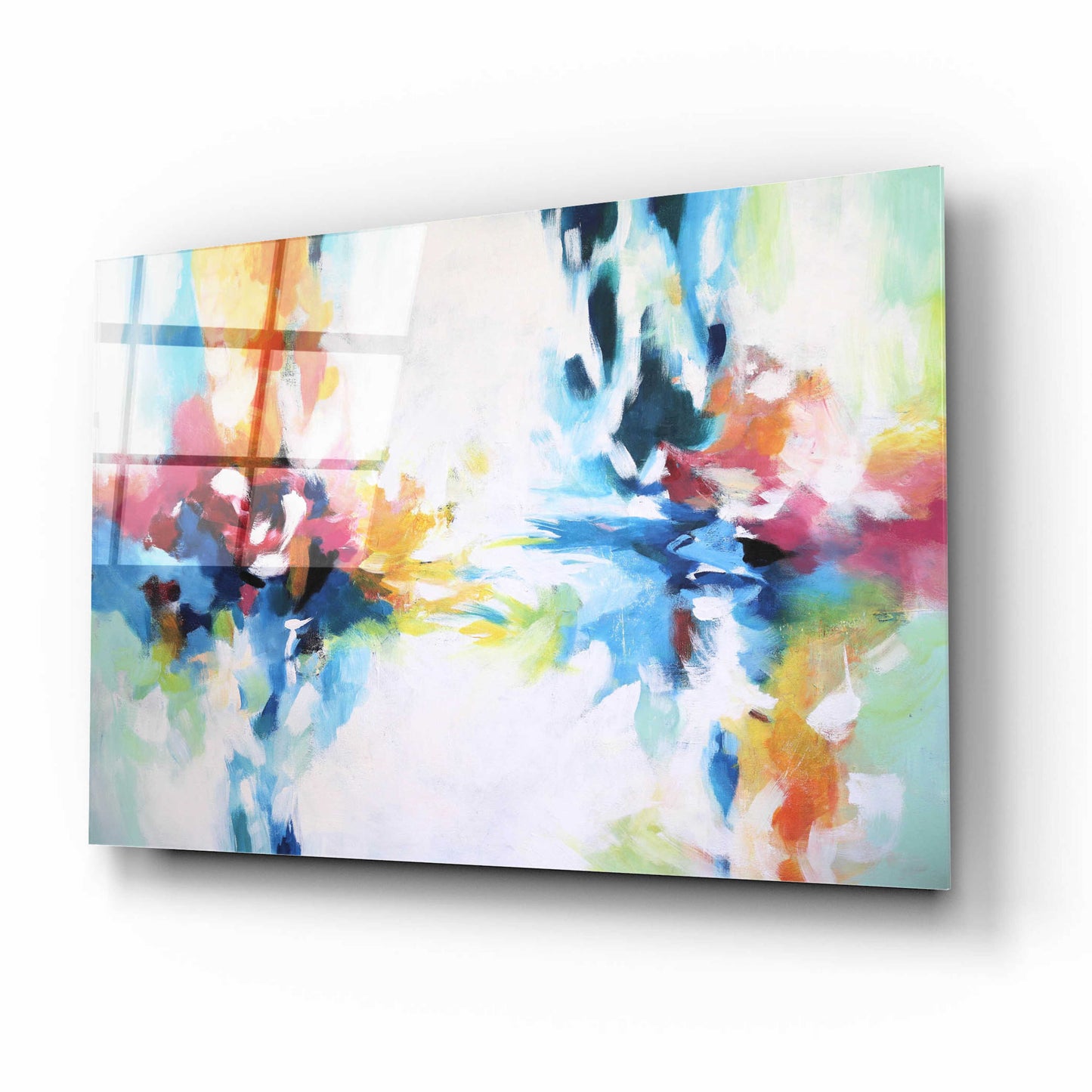 Epic Art 'Abstract Garden 9' by Christov Art, Acrylic Glass Wall Art,16x12