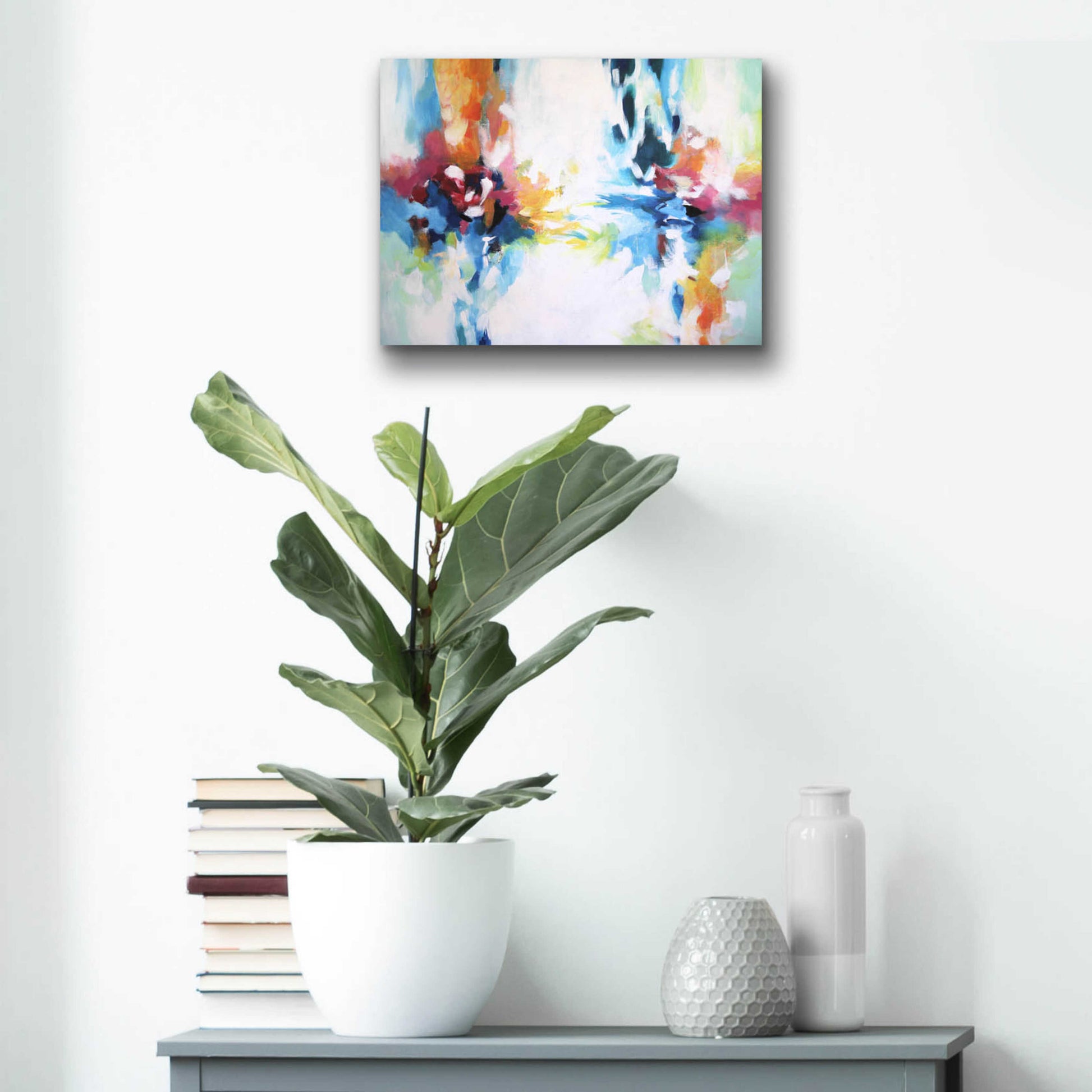 Epic Art 'Abstract Garden 9' by Christov Art, Acrylic Glass Wall Art,16x12