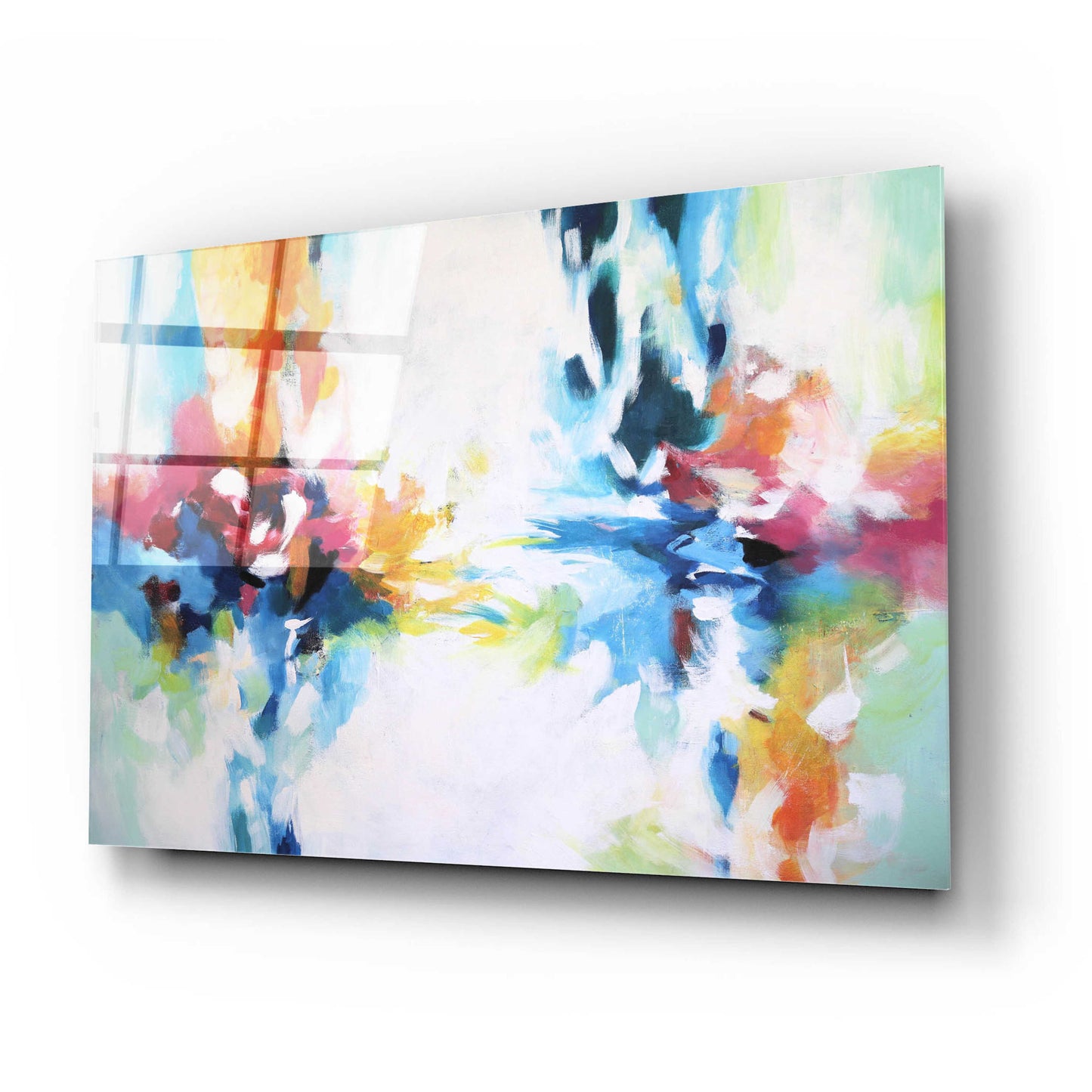 Epic Art 'Abstract Garden 9' by Christov Art, Acrylic Glass Wall Art,24x16