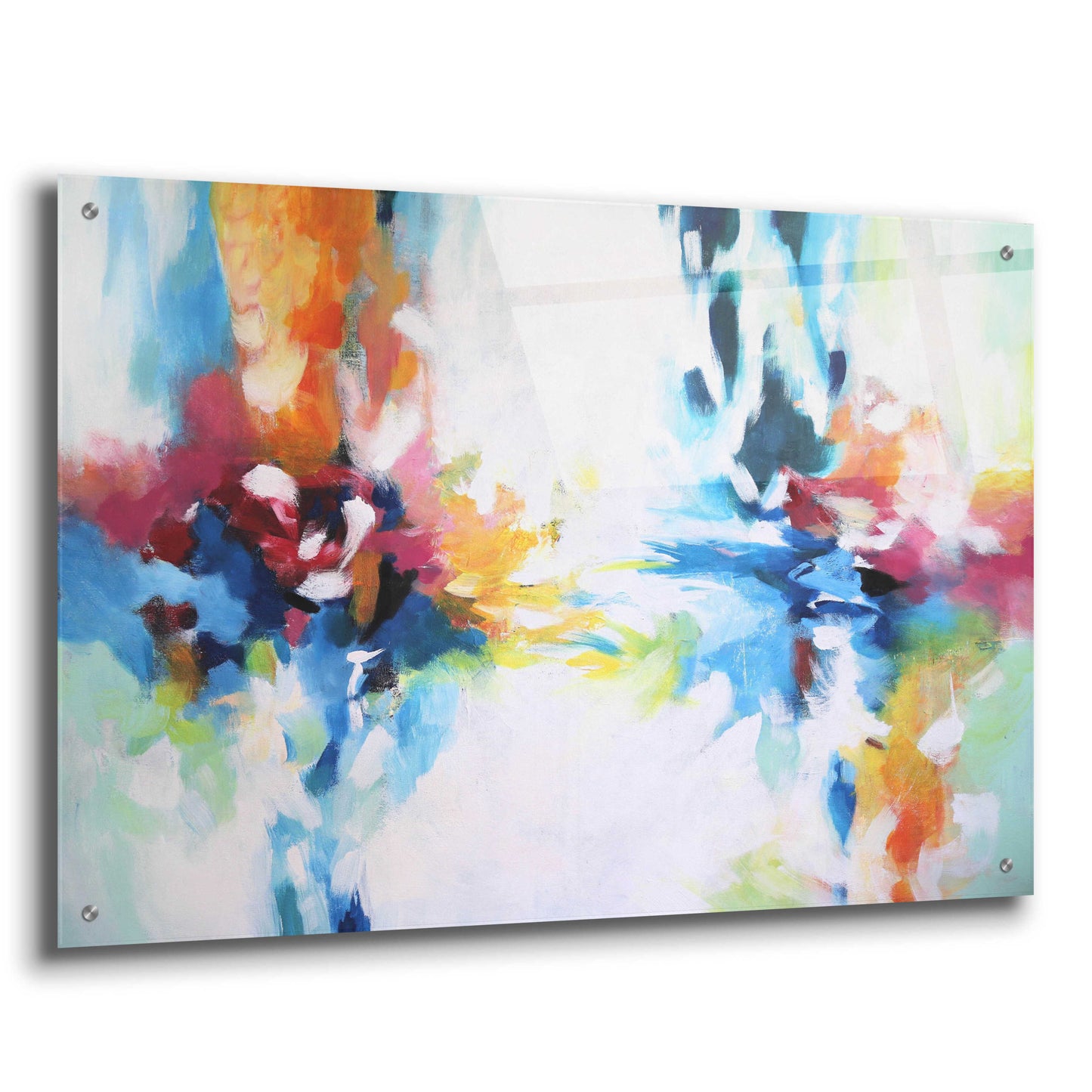 Epic Art 'Abstract Garden 9' by Christov Art, Acrylic Glass Wall Art,36x24