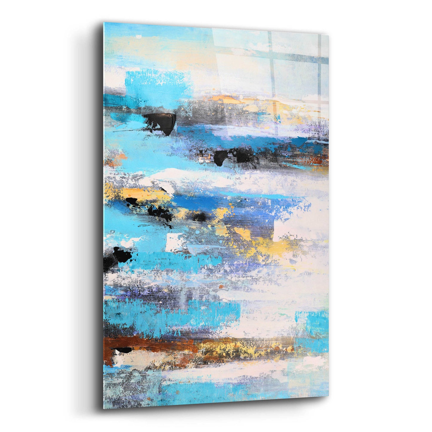 Epic Art 'Abstract Landscape' by Christov Art, Acrylic Glass Wall Art,12x16