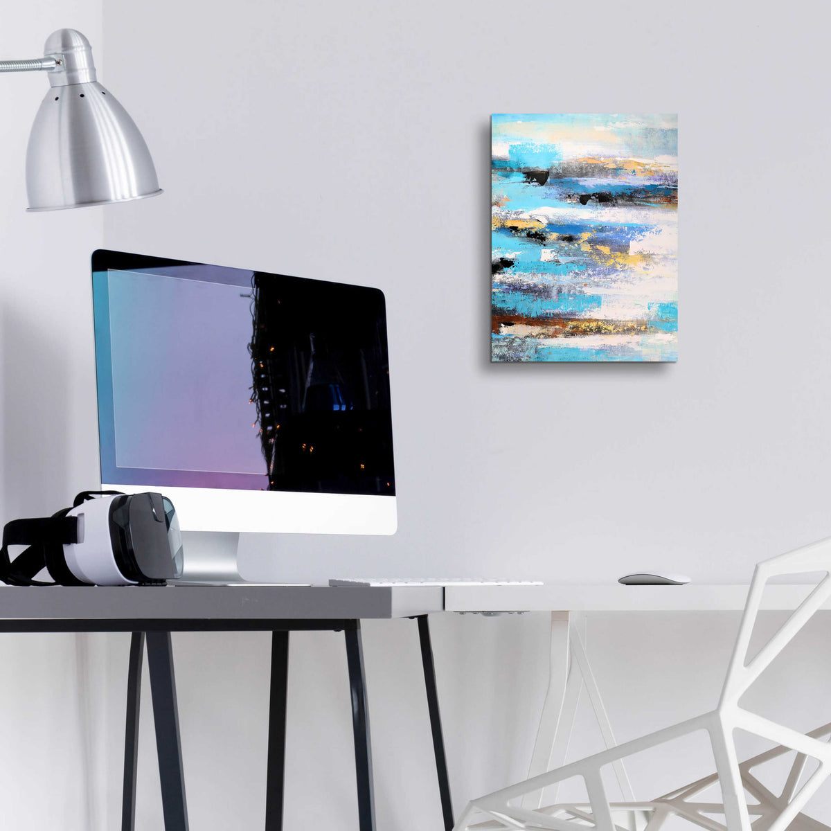 Abstract Landscape by Christov Art - 12x16 acrylic wall art in a room
