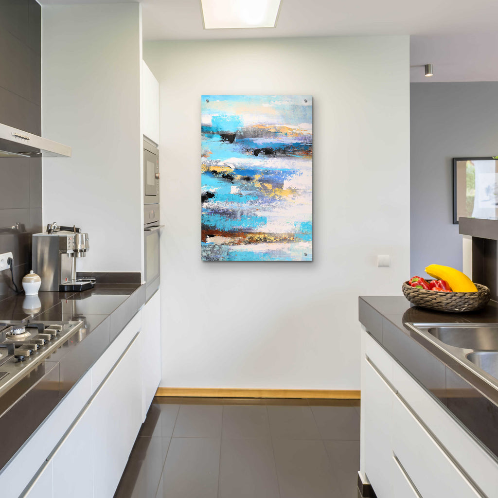 Abstract Landscape by Christov Art - 24x36 acrylic wall art in a room