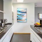 Abstract Landscape by Christov Art - 24x36 acrylic wall art in a room