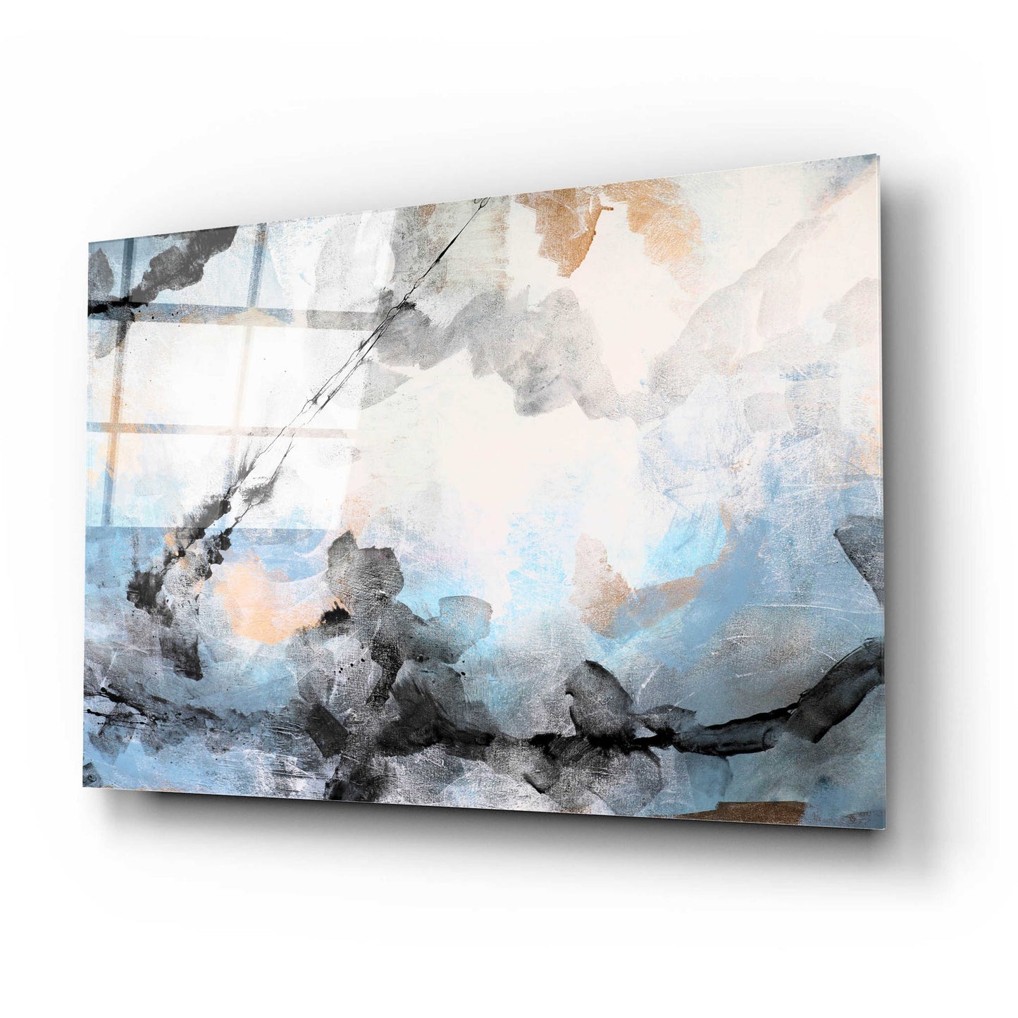 Epic Art 'Abstract River 2' by Christov Art, Acrylic Glass Wall Art,24x16