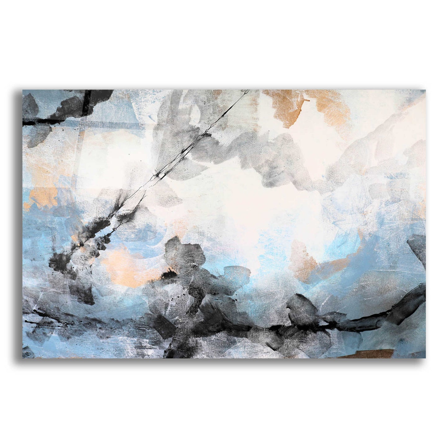 Epic Art 'Abstract River 2' by Christov Art, Acrylic Glass Wall Art,24x16