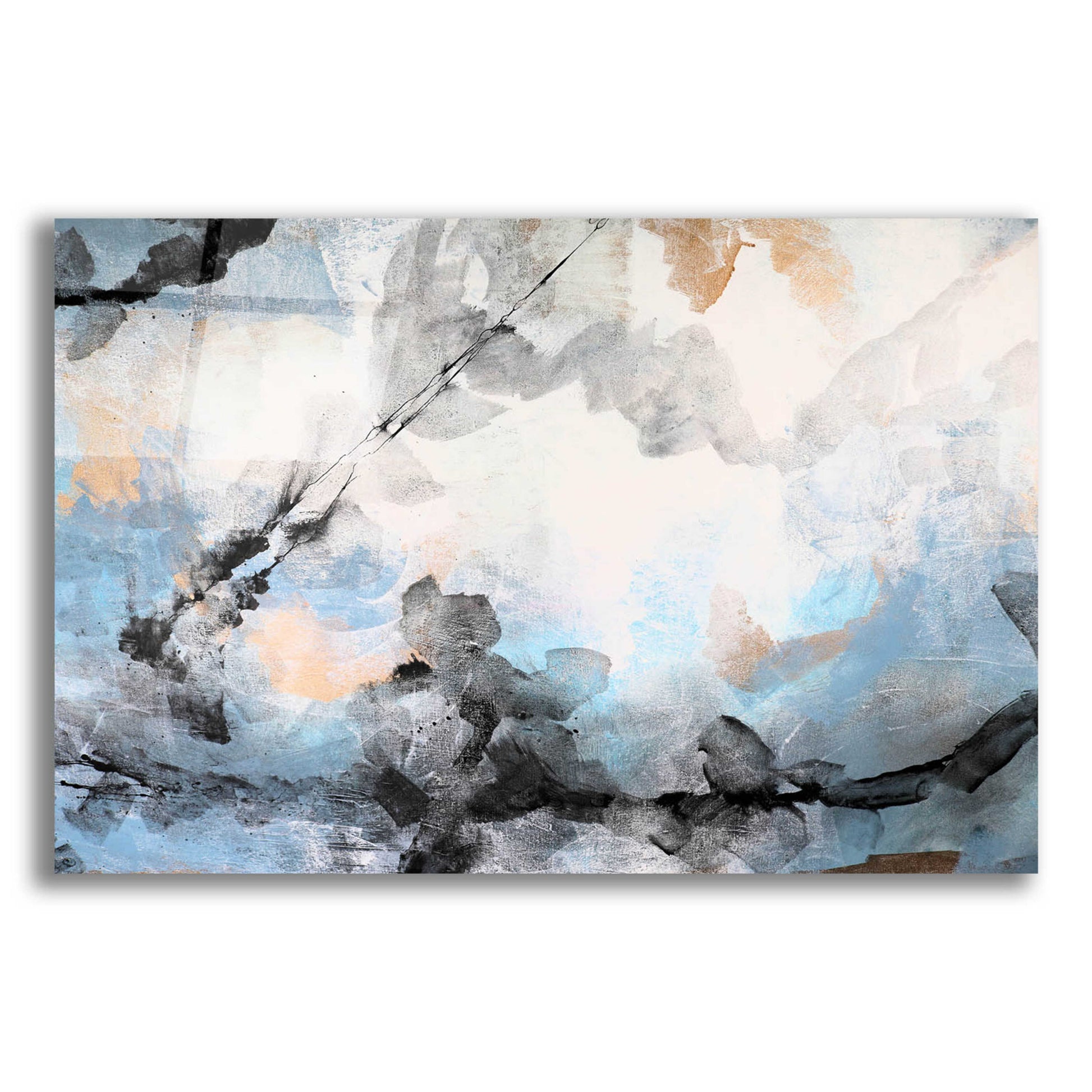 Epic Art 'Abstract River 2' by Christov Art, Acrylic Glass Wall Art