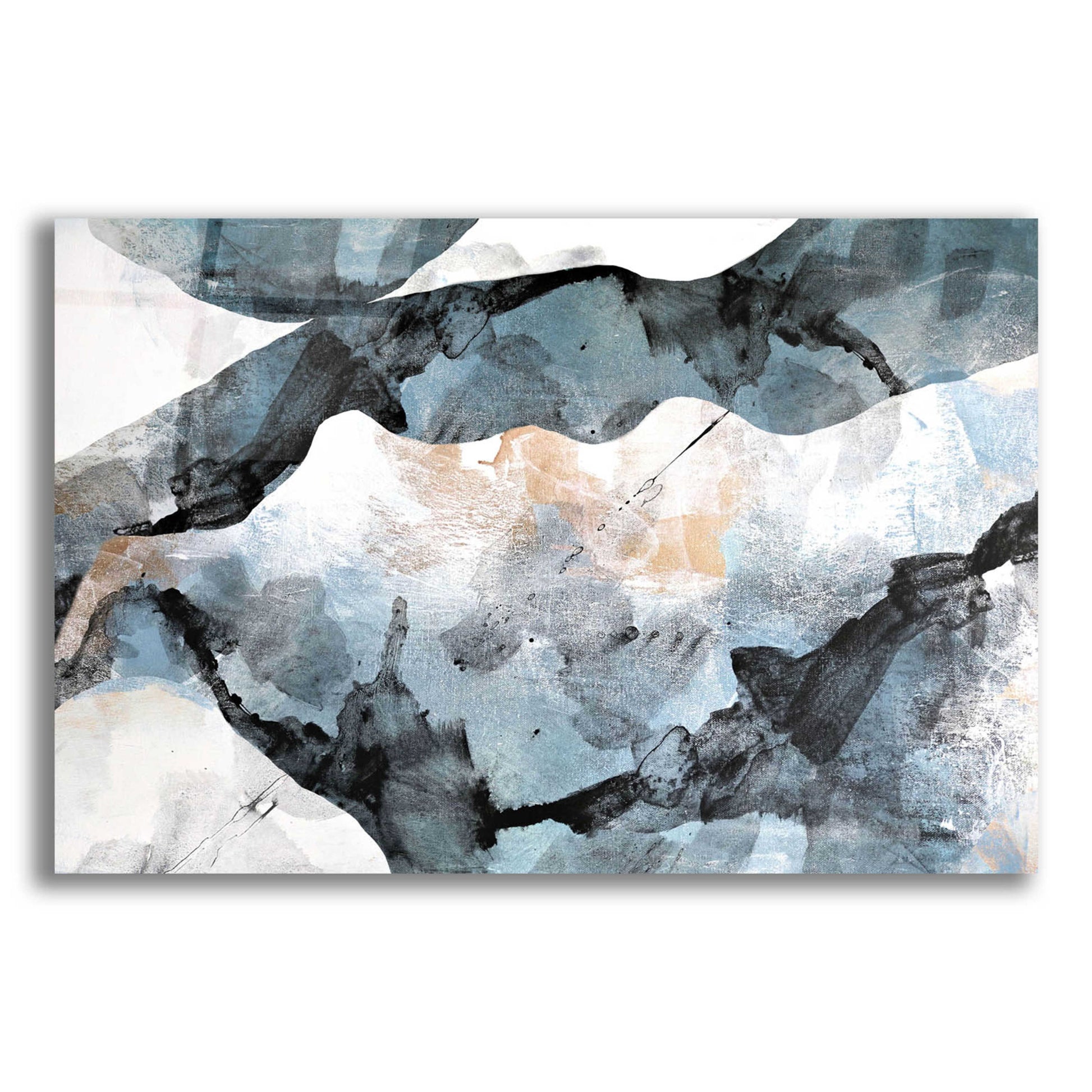 Epic Art 'Abstract River' by Christov Art, Acrylic Glass Wall Art,24x16