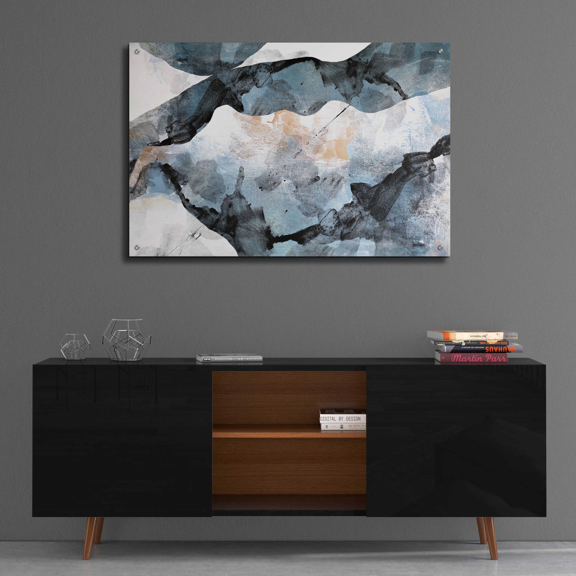 Epic Art 'Abstract River' by Christov Art, Acrylic Glass Wall Art,36x24