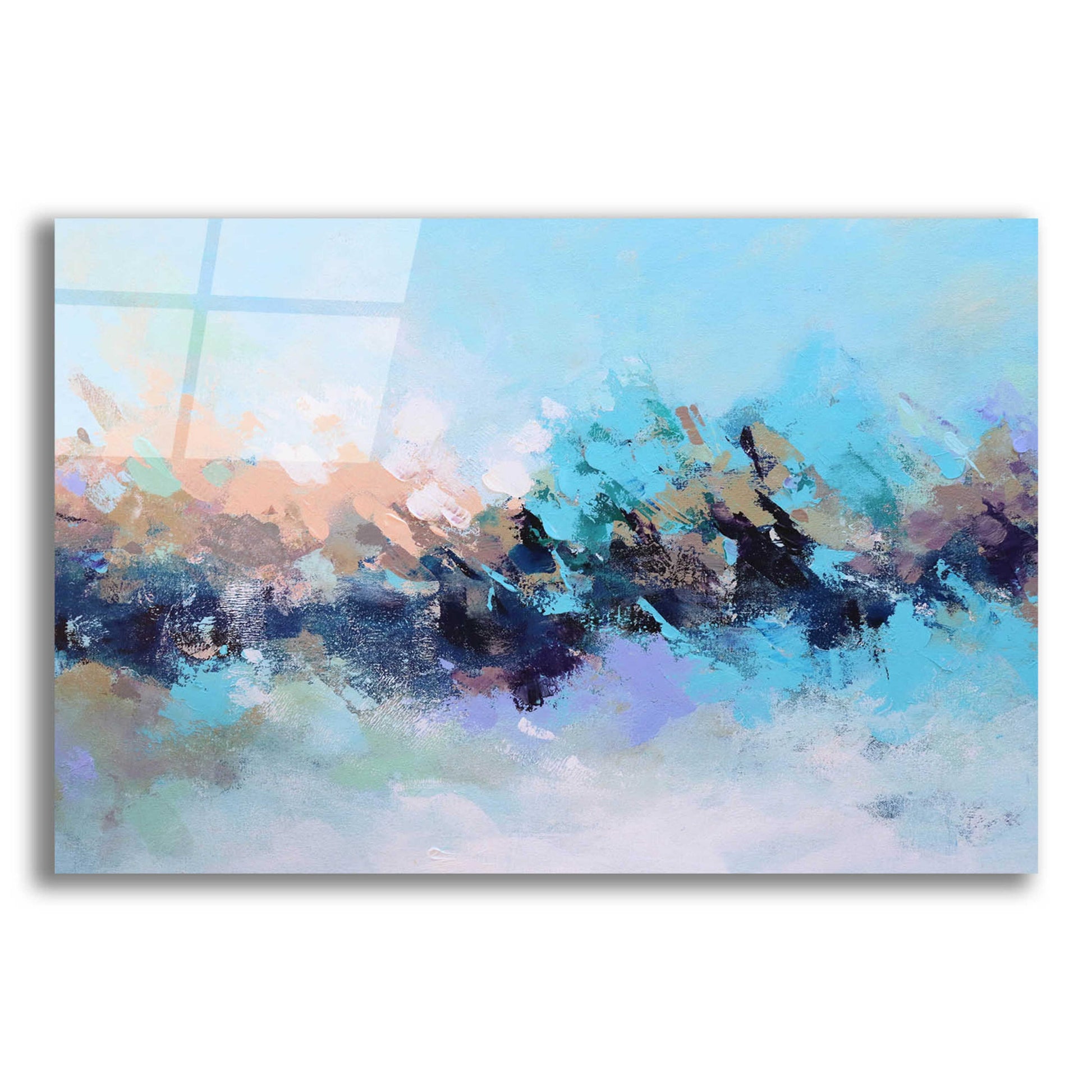 Epic Art 'Abstraction 17' by Christov Art, Acrylic Glass Wall Art,16x12