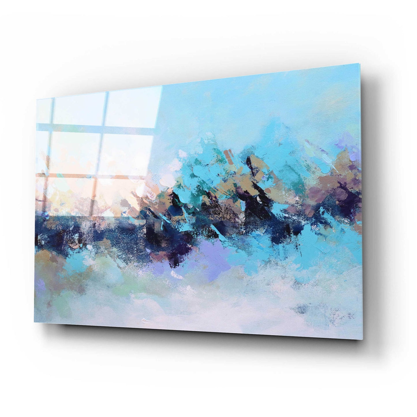 Epic Art 'Abstraction 17' by Christov Art, Acrylic Glass Wall Art,24x16