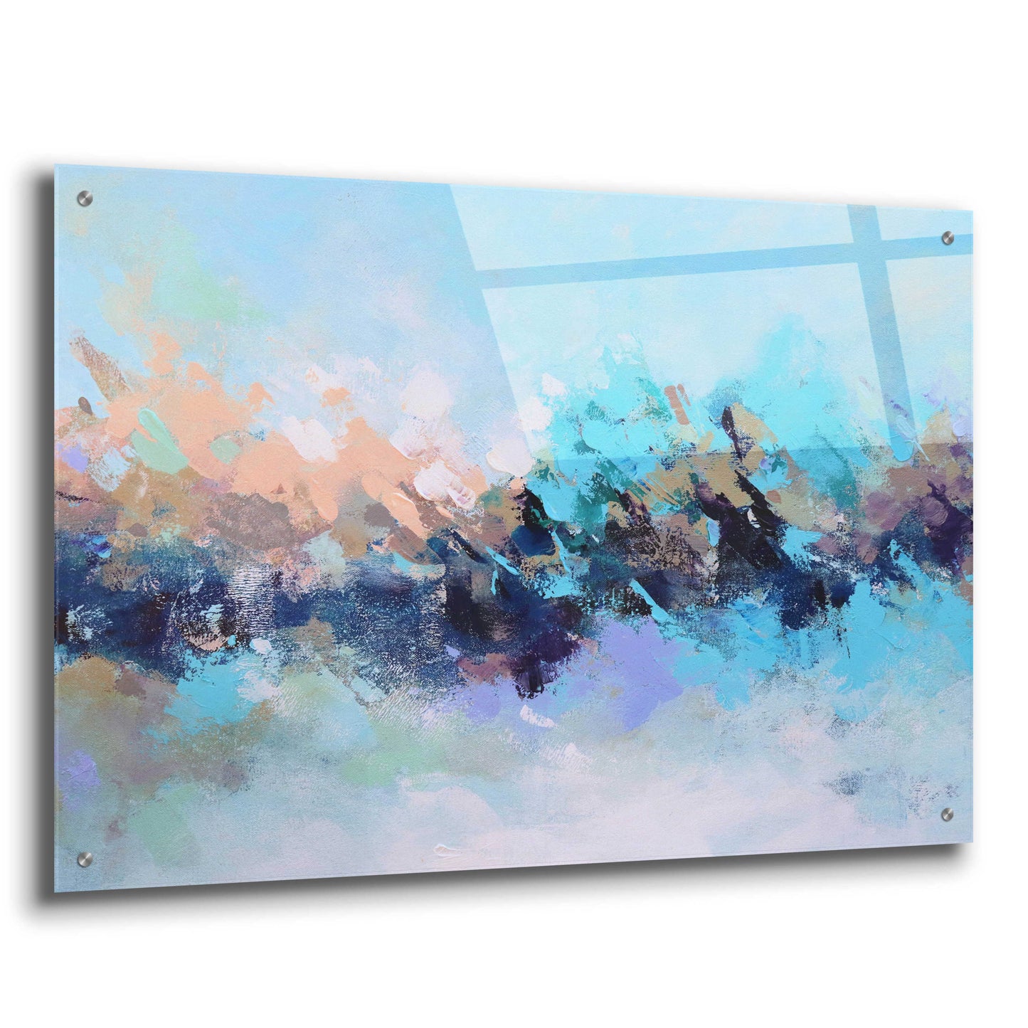 Epic Art 'Abstraction 17' by Christov Art, Acrylic Glass Wall Art,36x24