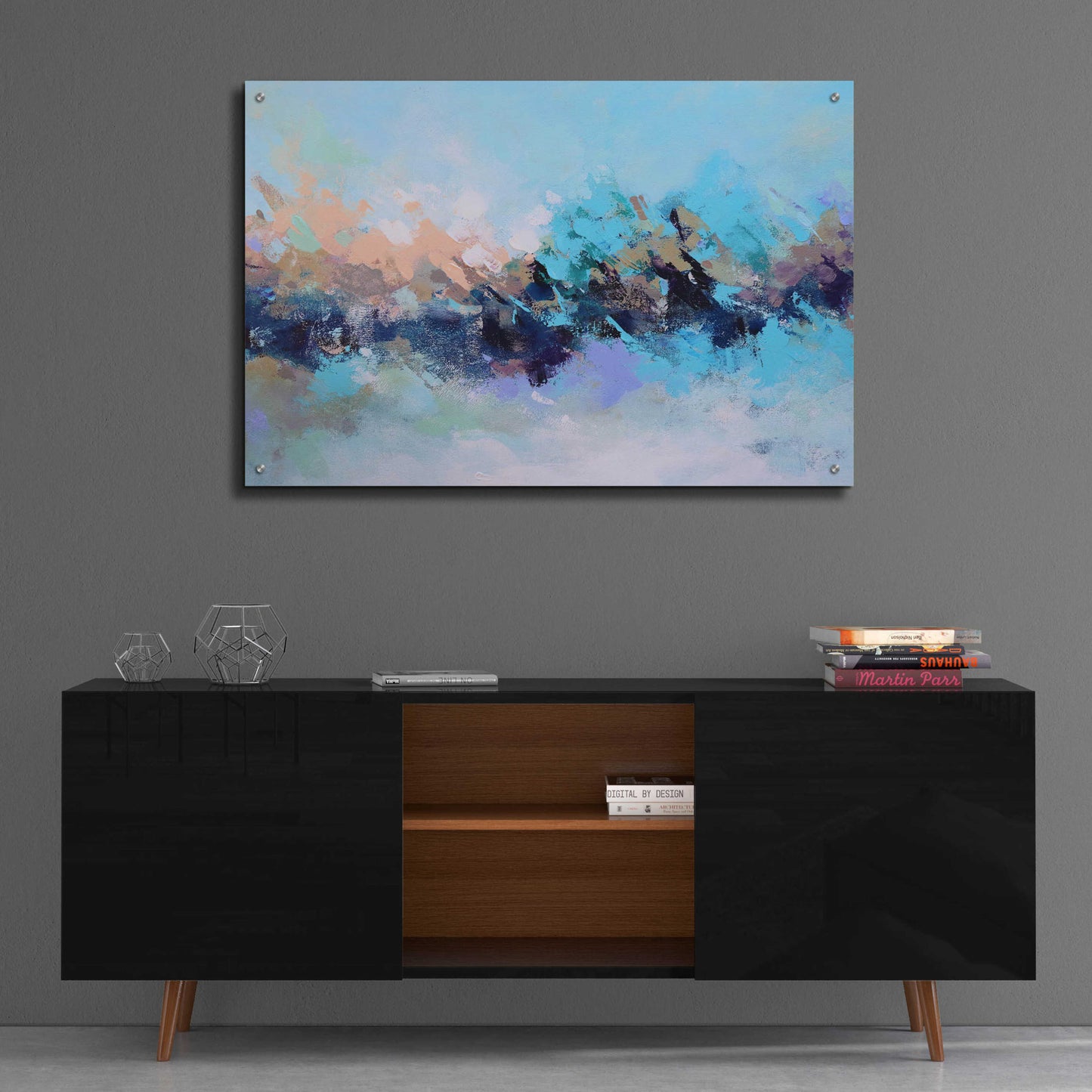 Epic Art 'Abstraction 17' by Christov Art, Acrylic Glass Wall Art,36x24