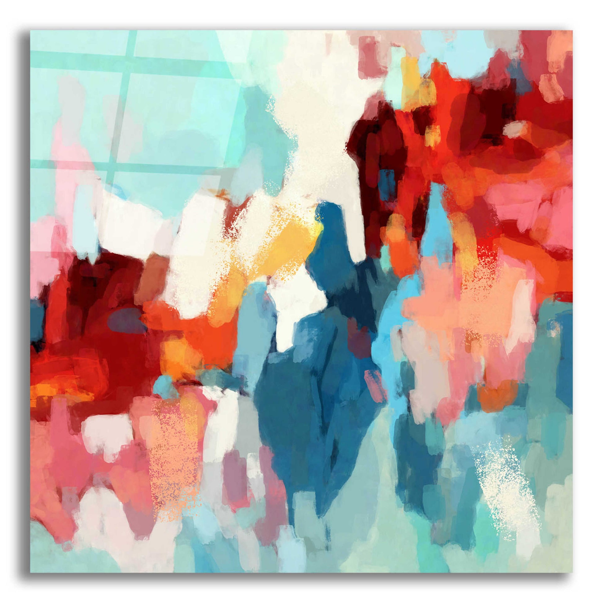 Epic Art 'Abstraction 2' by Christov Art, Acrylic Glass Wall Art,12x12