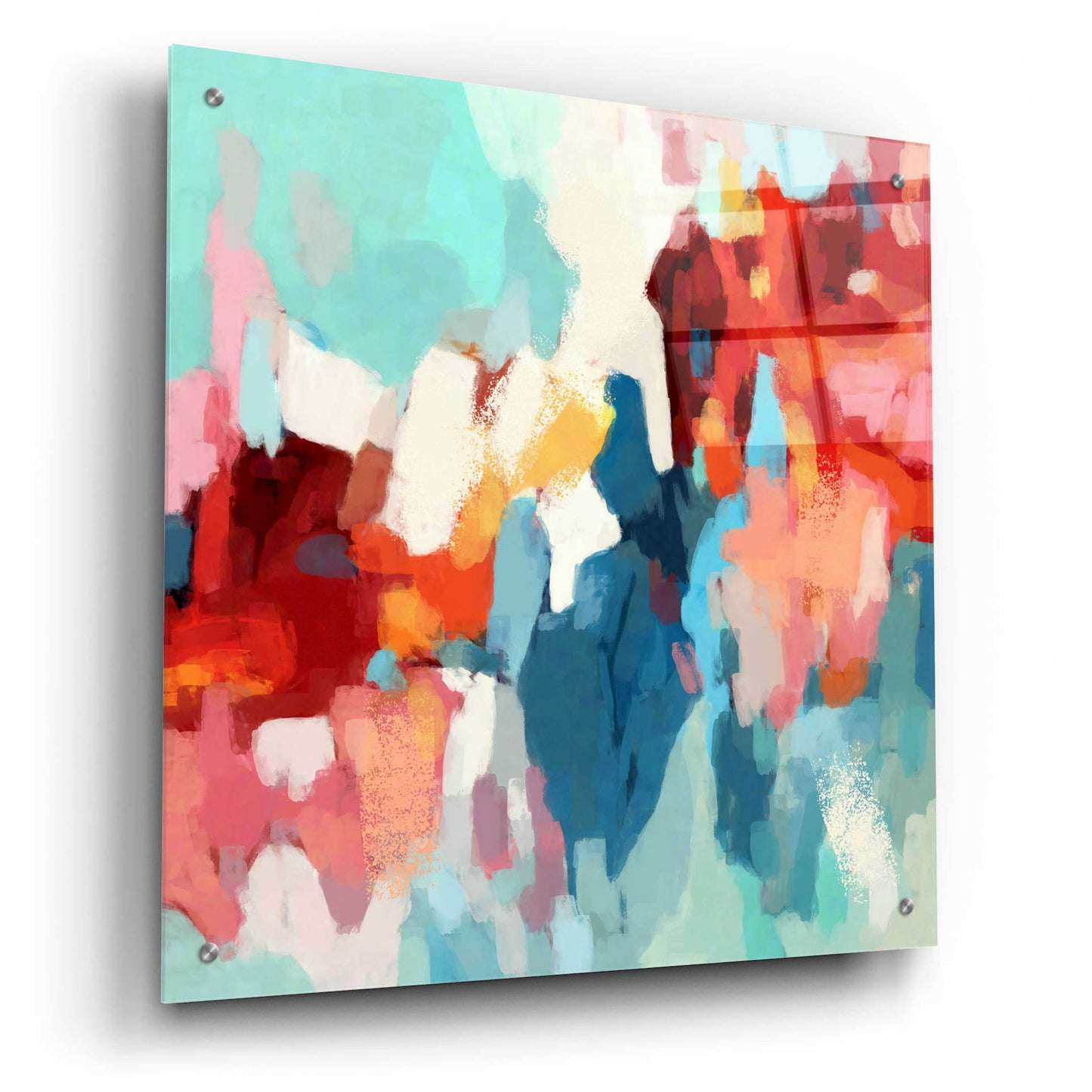 Epic Art 'Abstraction 2' by Christov Art, Acrylic Glass Wall Art,24x24