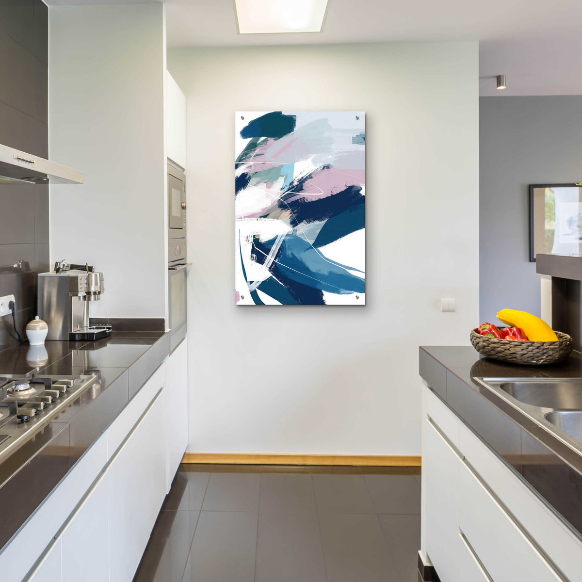 Abstraction 8 by Christov Art - 24x36 acrylic wall art in a room